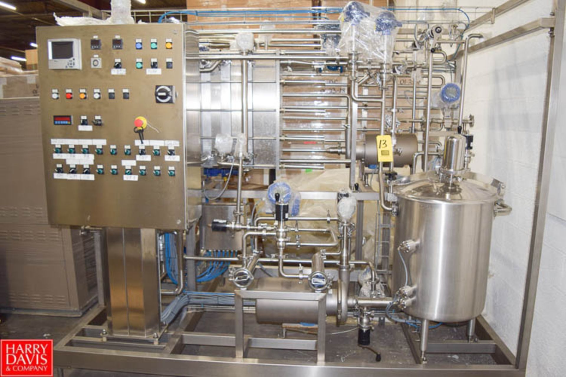 2011 Technogel 1,200 Liter Per Hour Skid-Mounted Pasteurizer Model MIXWORKING HTST 1200 Location: - Image 2 of 2