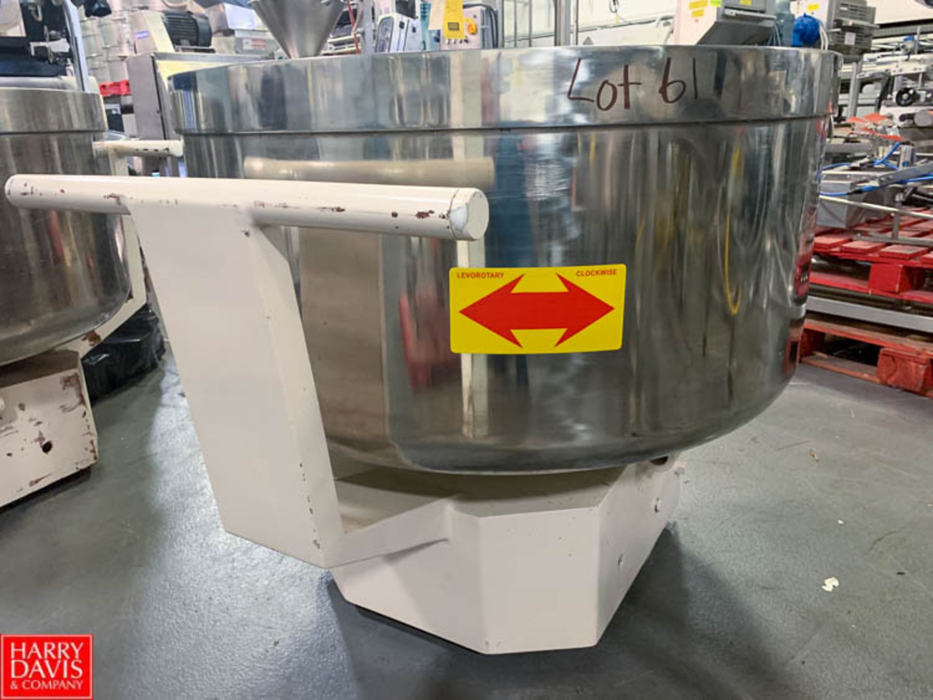 Hsaio Lin S/S Mixing Bowl with Cart, 42" Diameter x 21" Depth Rigging Fee: $150