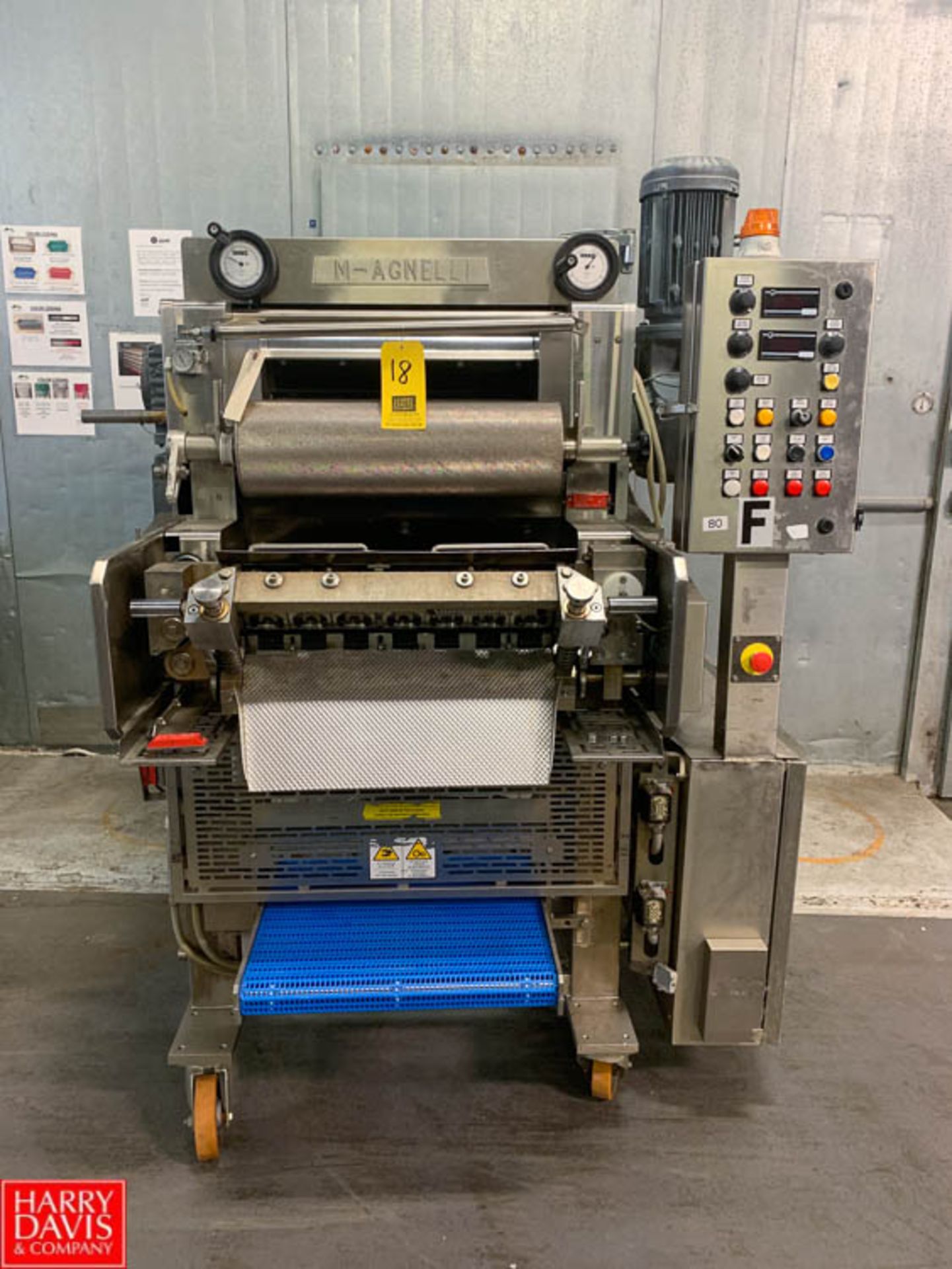 2013 Agnelli Tortellini Machine Model A540 : SN S902.065, with S/S Frame Scrap Conveyor Rigging Fee: