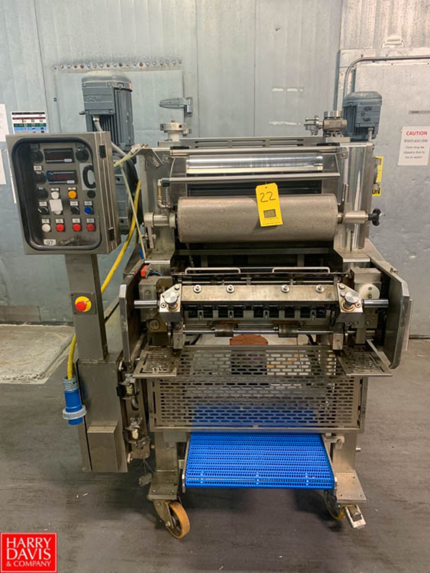 Agnelli Tortellini Machine Model A540, with S/S Frame Scrap Conveyor Rigging Fee: $400