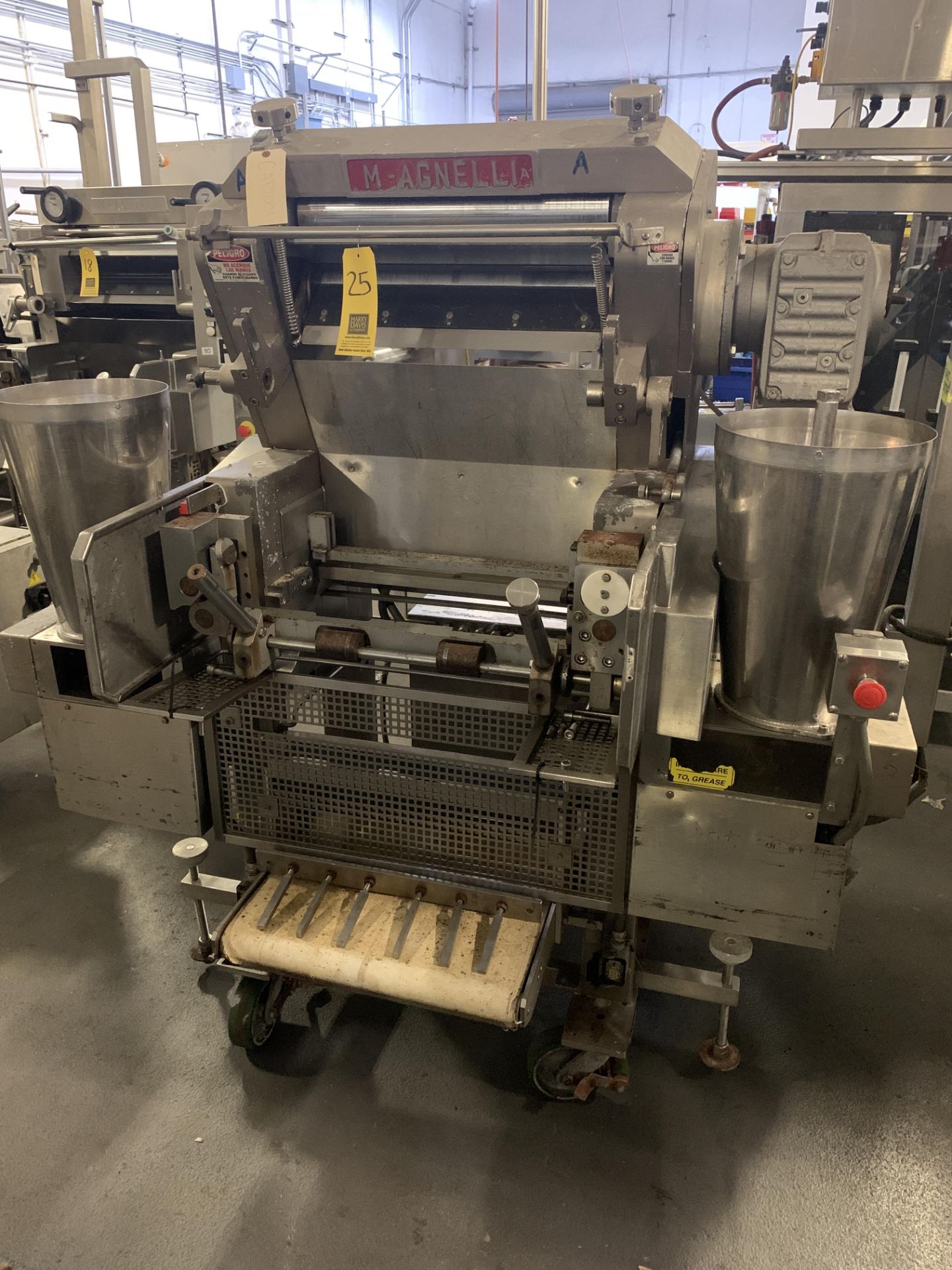 Agnelli Tortellini Machine Model A540 : SN 901.0251 Rigging Fee: $300