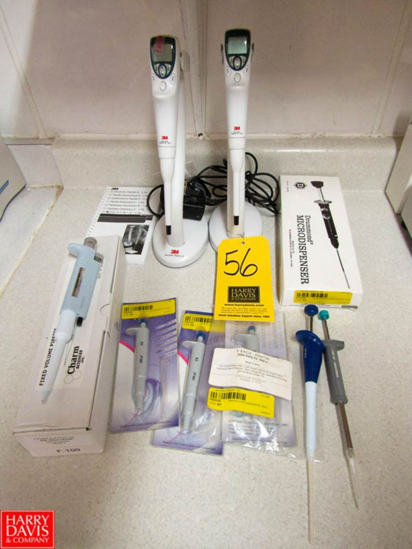 Micro Dispensers Including: (2) Model 6502 Electronic Pipettes (1) Charms Sciences 100ml Precision