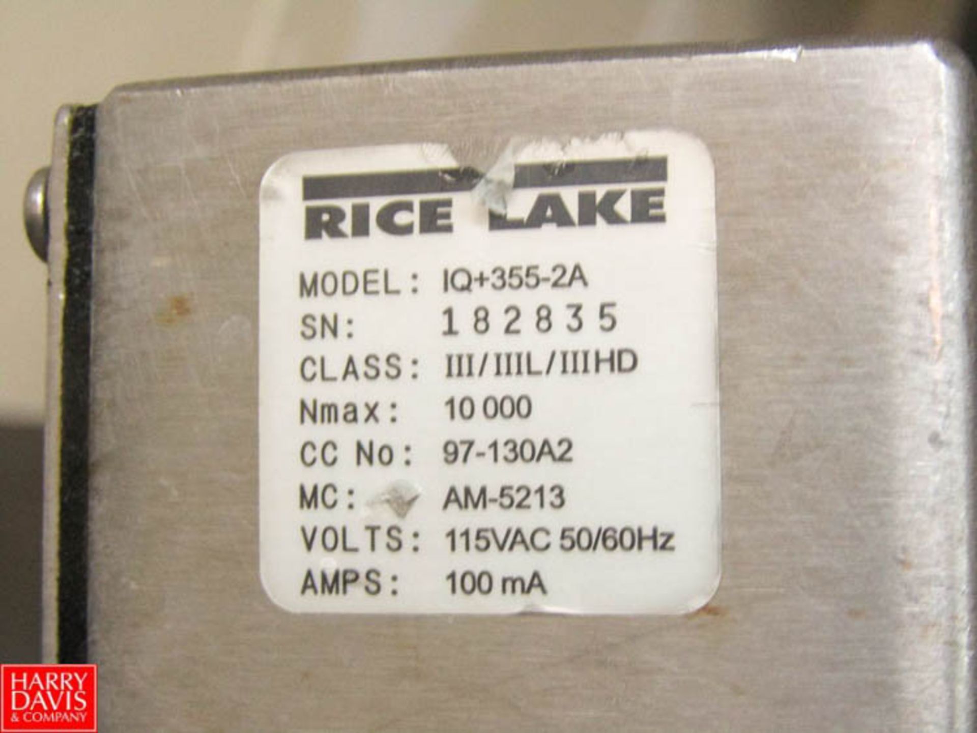 Rice Lake 100 LB Capacity Digital S/S Scale Model IQ+355-2A 14" x 14" Rigging Fee: $ 25 - Image 4 of 5