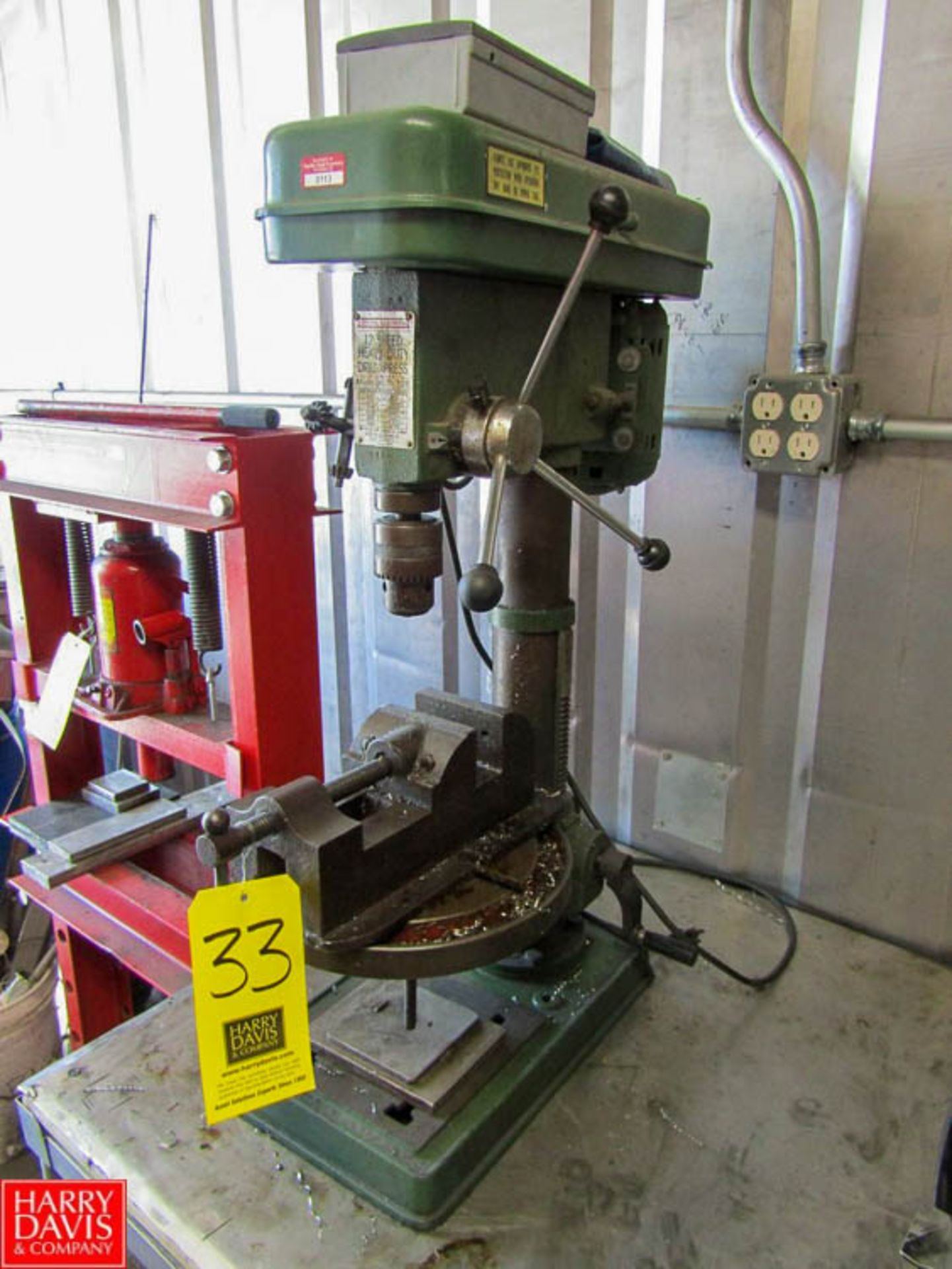 Central Machinery 12" Benchtop Drill Press Model T-726 Rigging Fee: $ 50