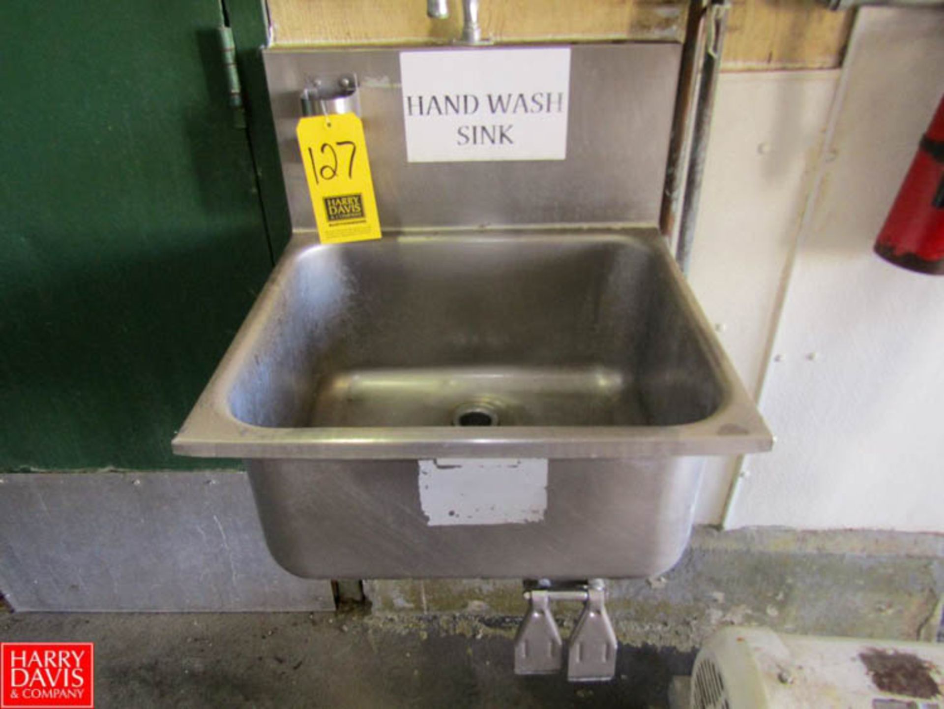 S/S Hand Wash Sink Rigging Fee: $ 25