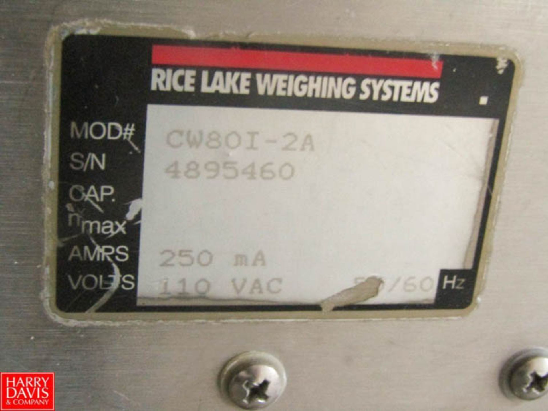 Rice Lake 60 LB Capacity Digital S/S Scale Model CW80I-2A 12" x 12" Rigging Fee: $ 25 - Image 3 of 3