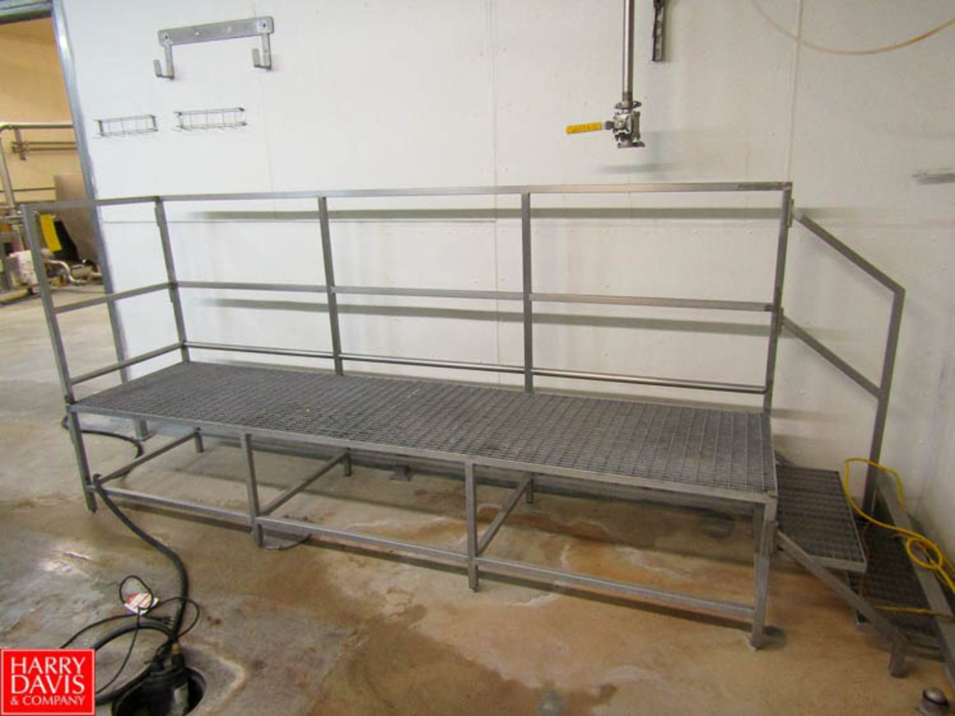 S/S Stair Mezzanine with Fiberglass Grating Dimensions = 12' x 3' Rigging Fee: $ 50