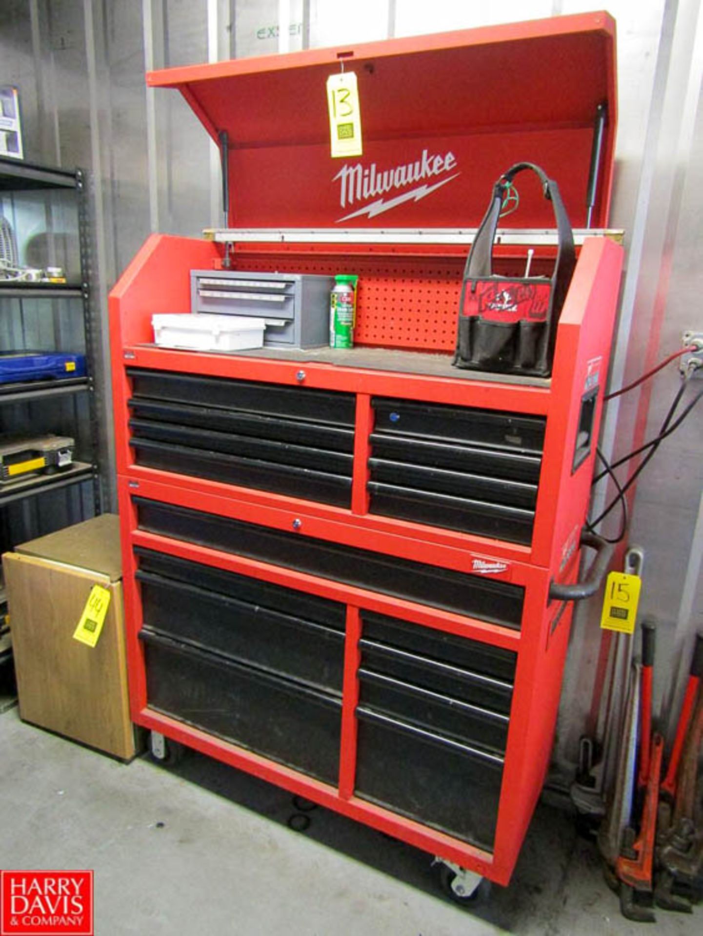 Milwaukee 46" 8-Drawer Steel Storage Cabinet Model 48-22-8510 Contents Included Rigging Fee: $ 25