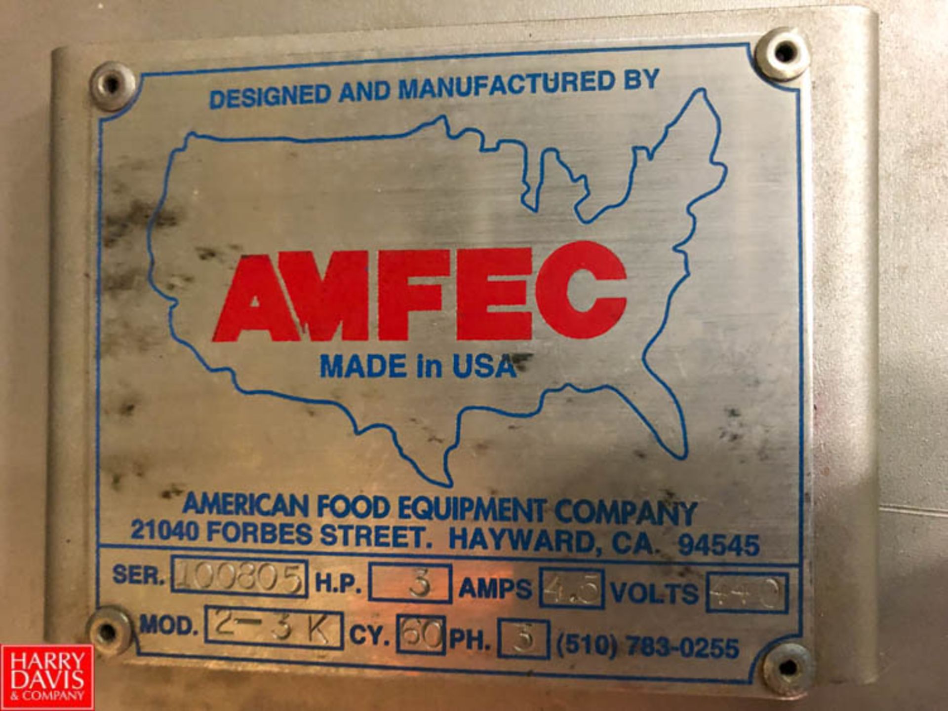 AM FEC Super Sack Tote System, Model 2-3K, S/N 100505 Rigging Fee: $75 - Image 2 of 2