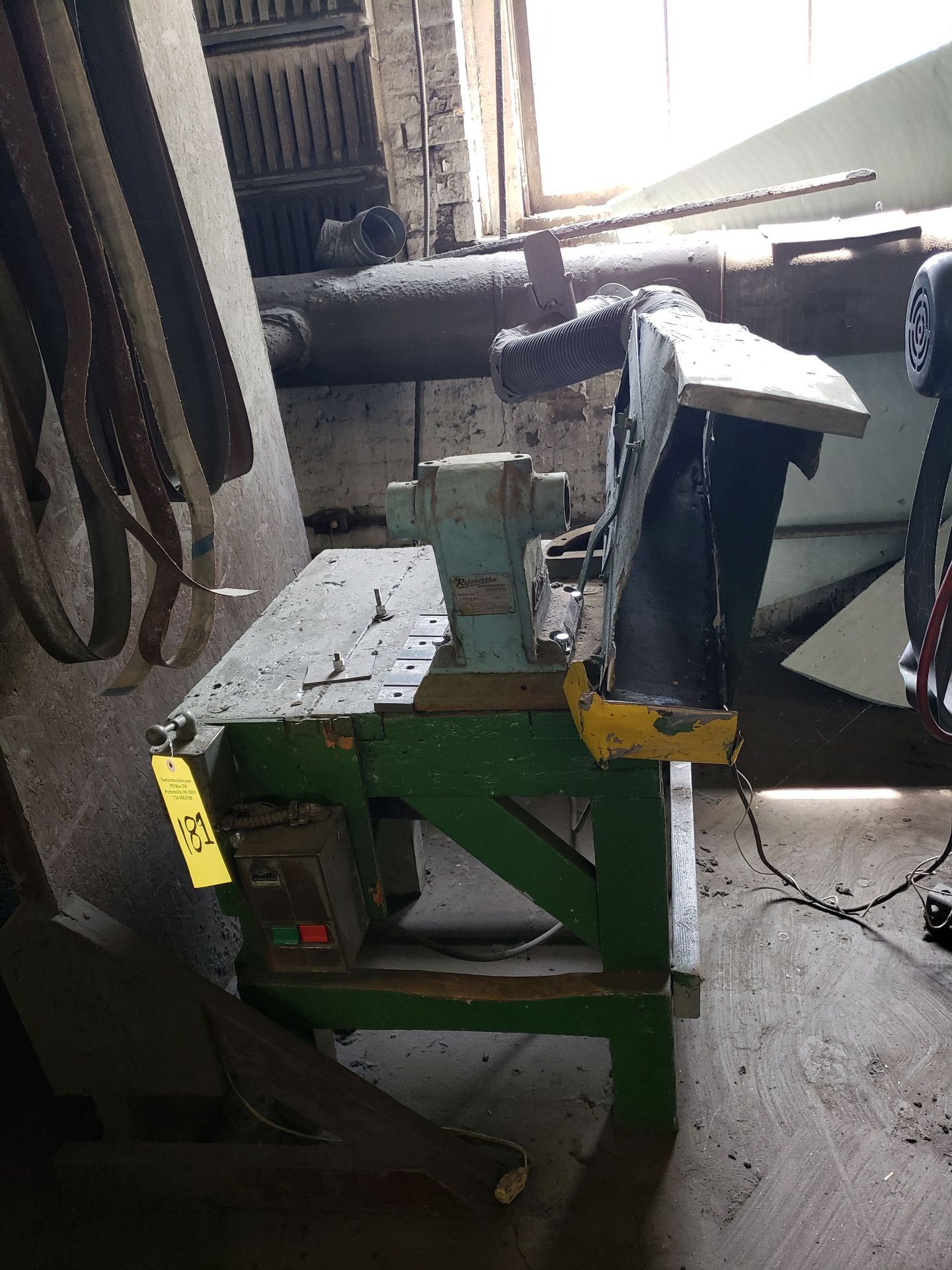 RYMAN ABRASIVE BELT GRINDER MO 135-8, SN 1042