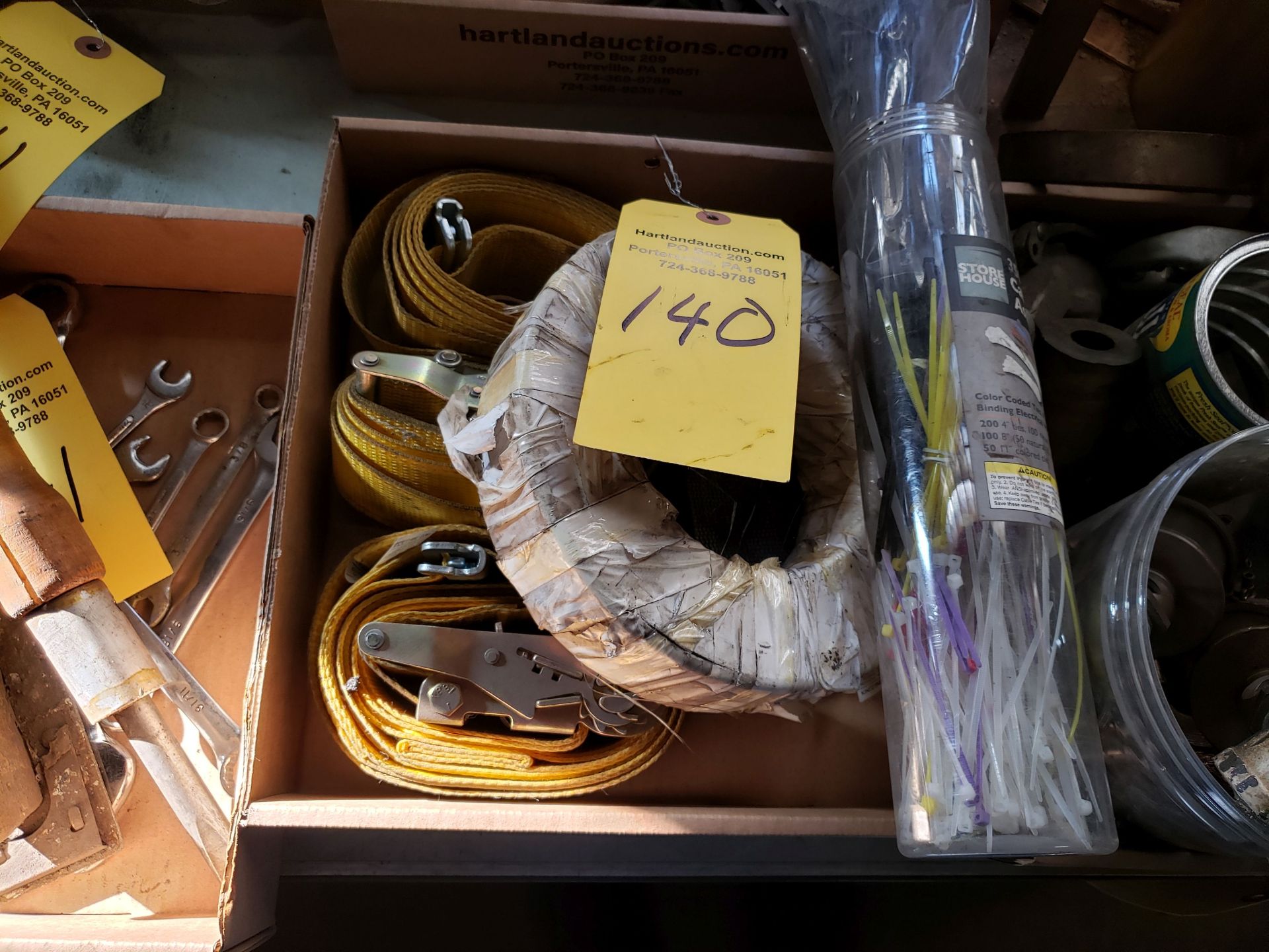 RATCHET STRAPS, ZIP TIES, MISC