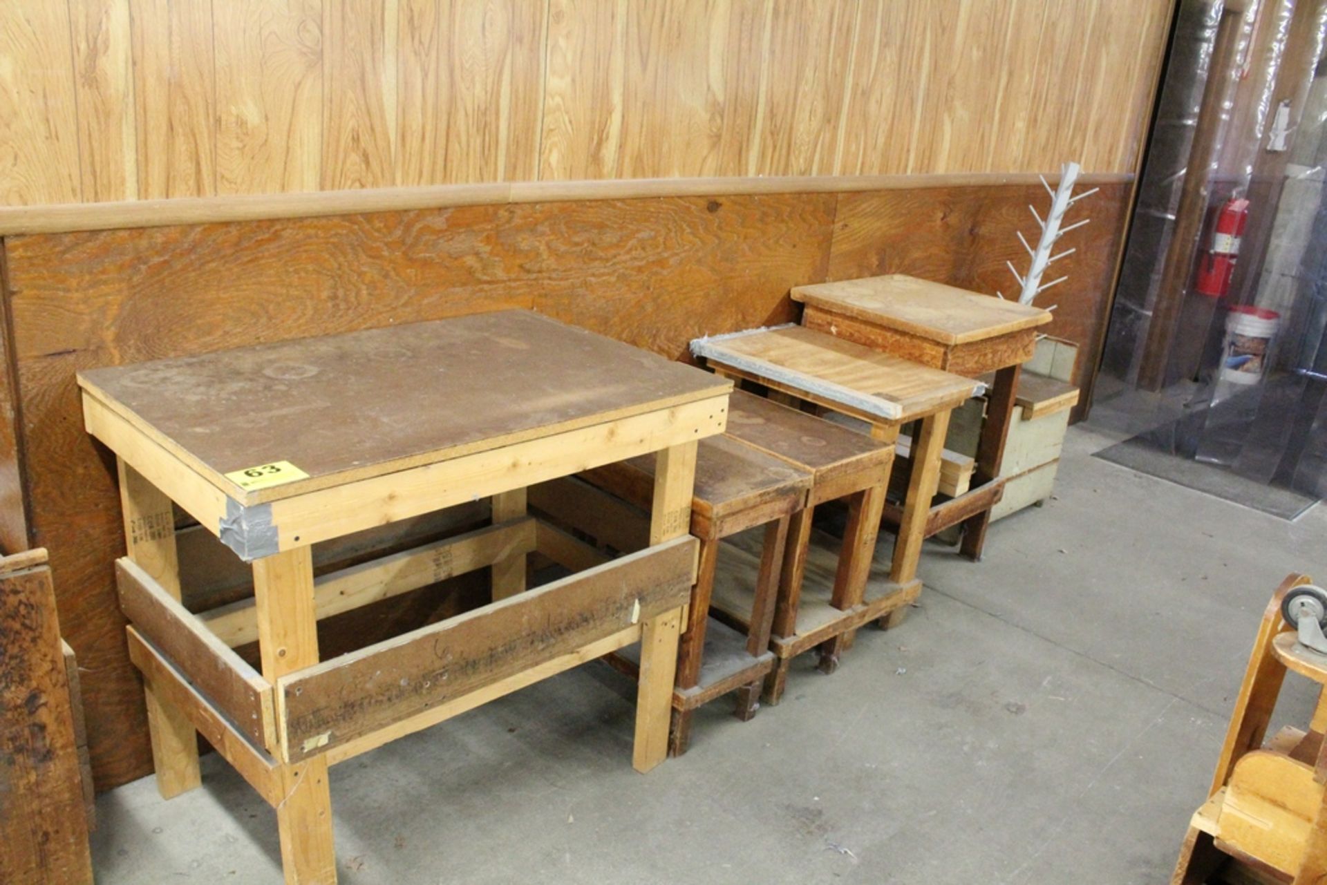 ASSORTED WOODEN TABLES