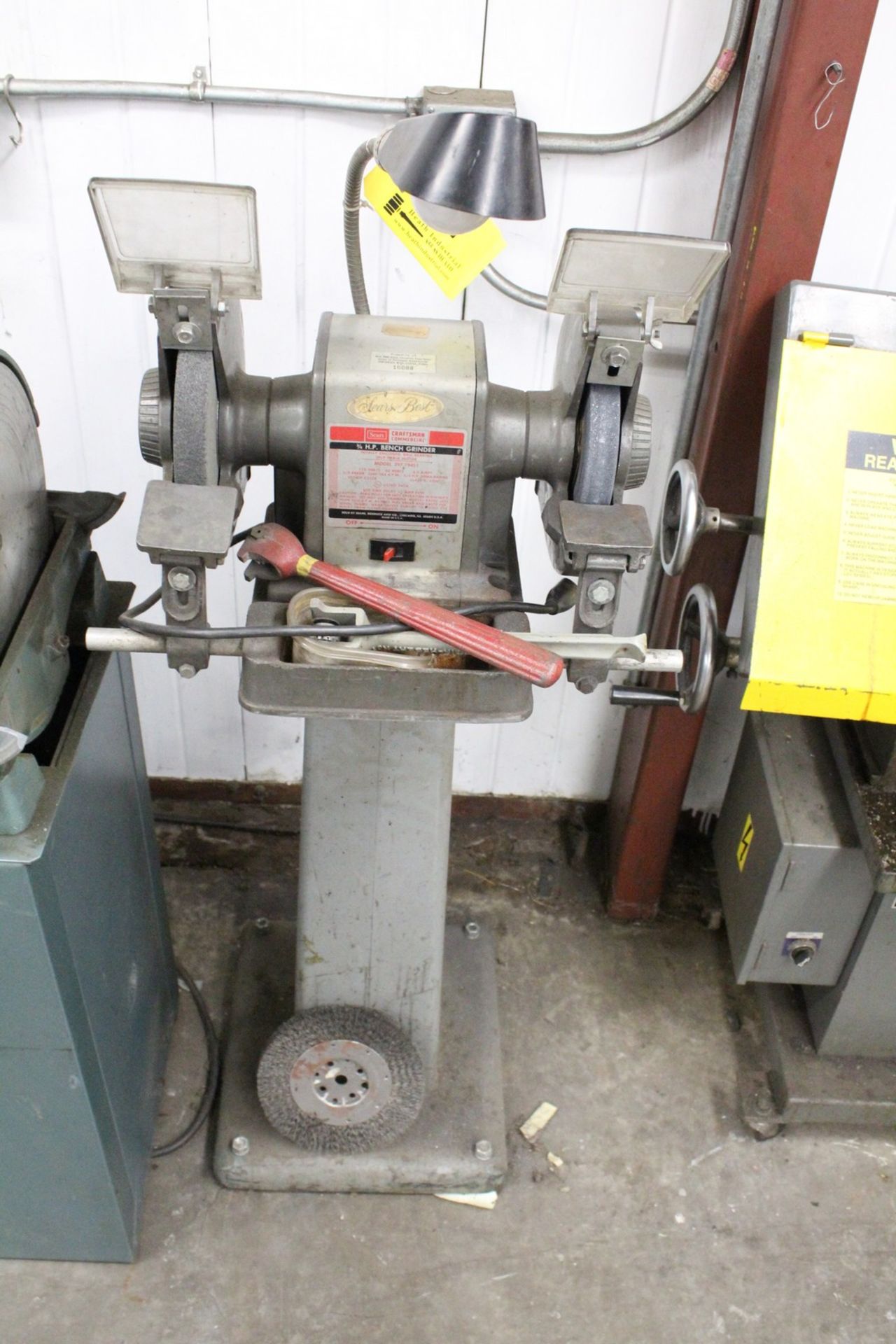 SEARS MODEL 397 19411 3/4 HP DOUBLE END PEDESTAL GRINDER