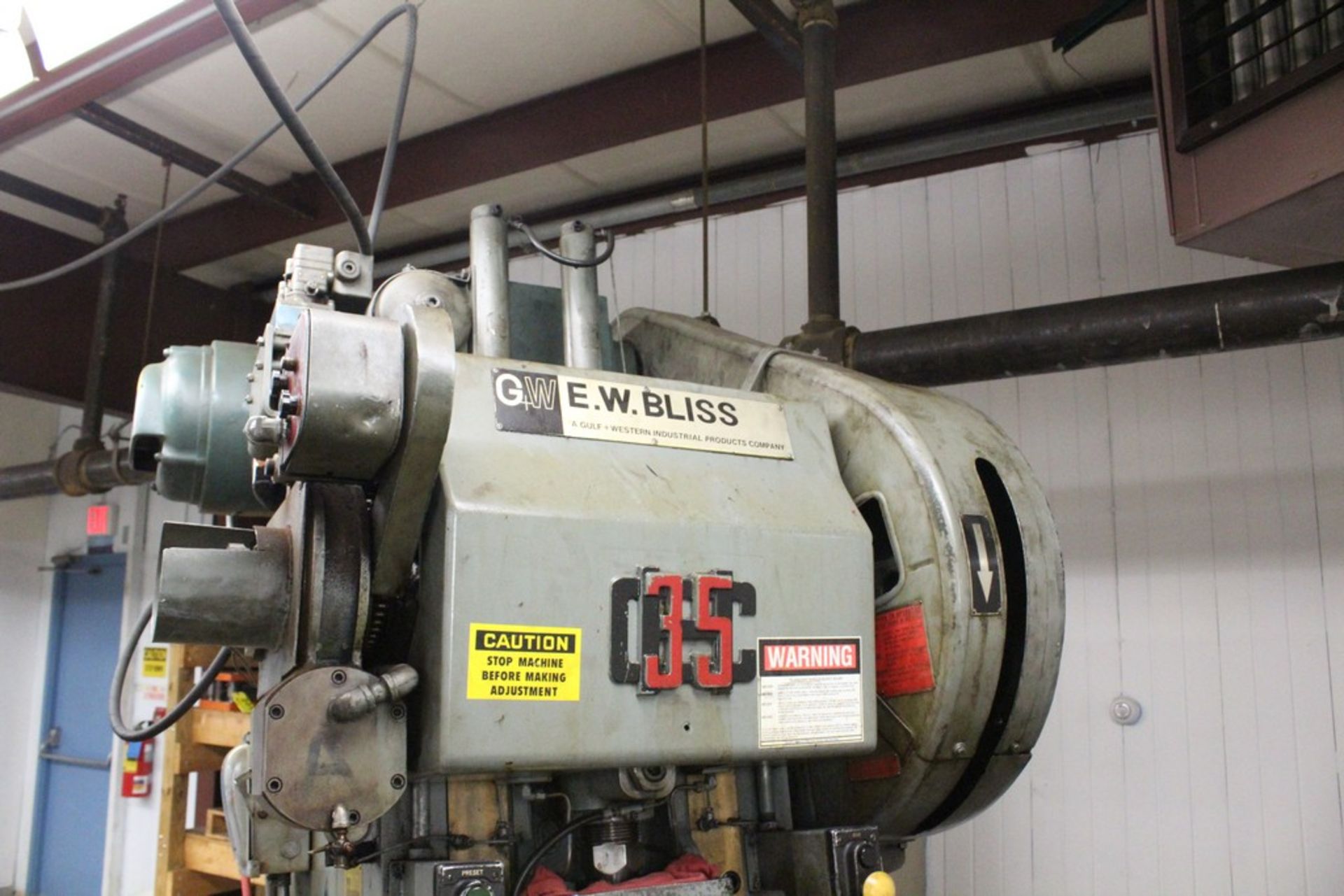 BLISS NO. CH-35 35 TON OBI PRESS S/N H64481: (1972) AIR CLUTCH, 12-1/4" SHUT HEIGHT, 2-1/2" SLIDE - Image 2 of 8