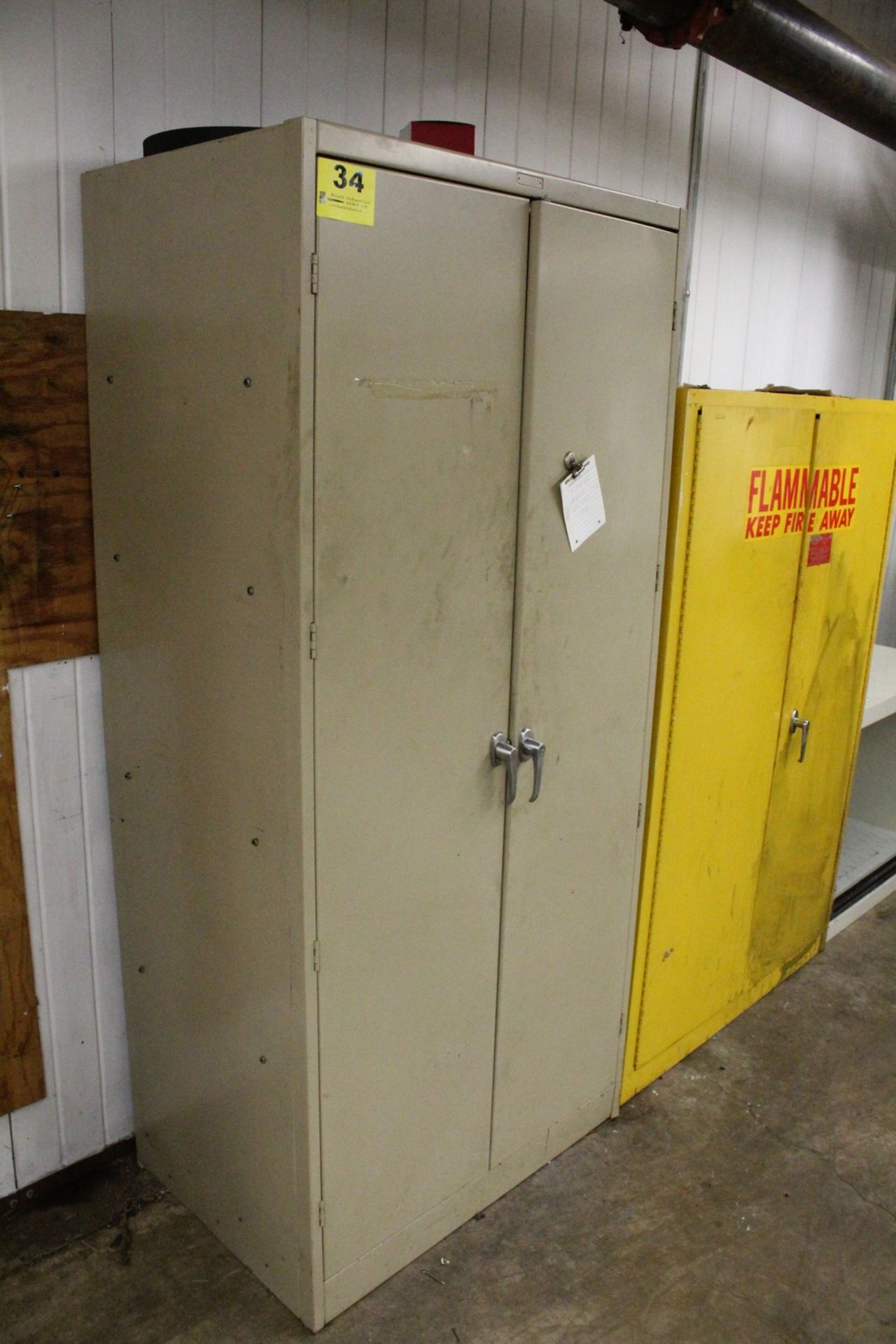 TWO DOOR METAL CABINET 36" X 24" D X 78" H