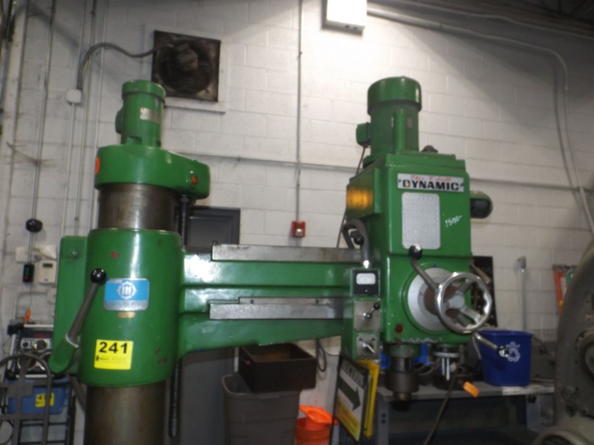 YODOGAWA 3’ ARM 8” COLUMN MODEL YMR840 RADIAL DRILL, 1590 RPM SPINDLE, POWER ARM ELEVATION, - Image 2 of 8