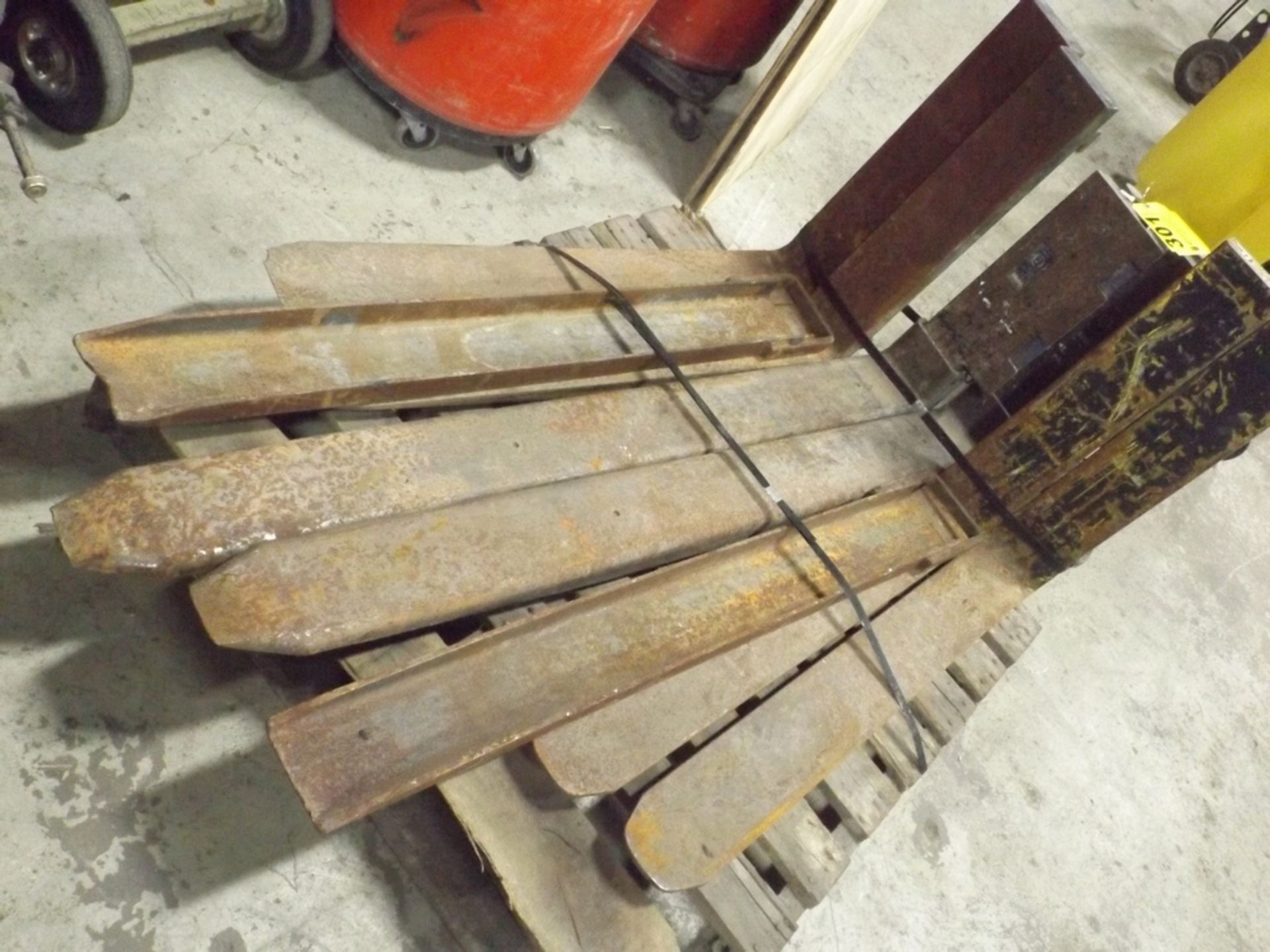 SET OF 60" FORKLIFT BLADES WITH SCALES