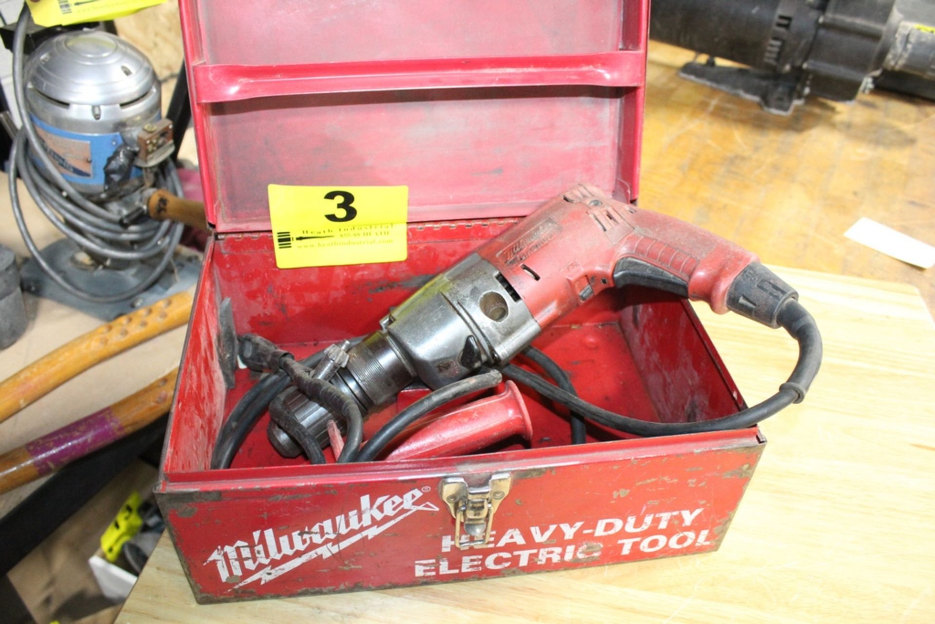 MILWAUKEE MAGNUM HAMMER DRILL, WITH CASE