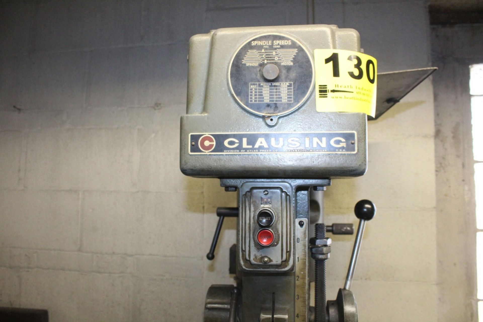 CLAUSING 16” MODEL 16SC FLOOR STANDING DRILL PRESS, S/N 1051433 - Image 2 of 2