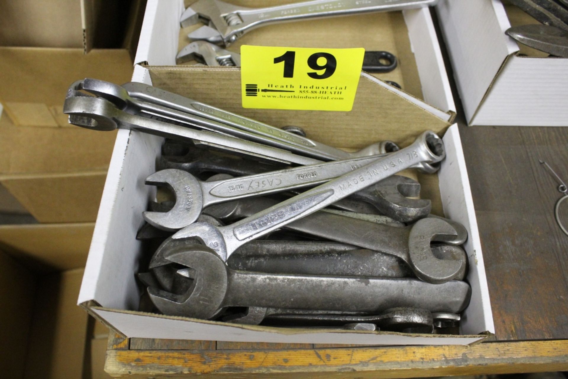 LARGE QTY OF BOX END & MACHINE WRENCHES