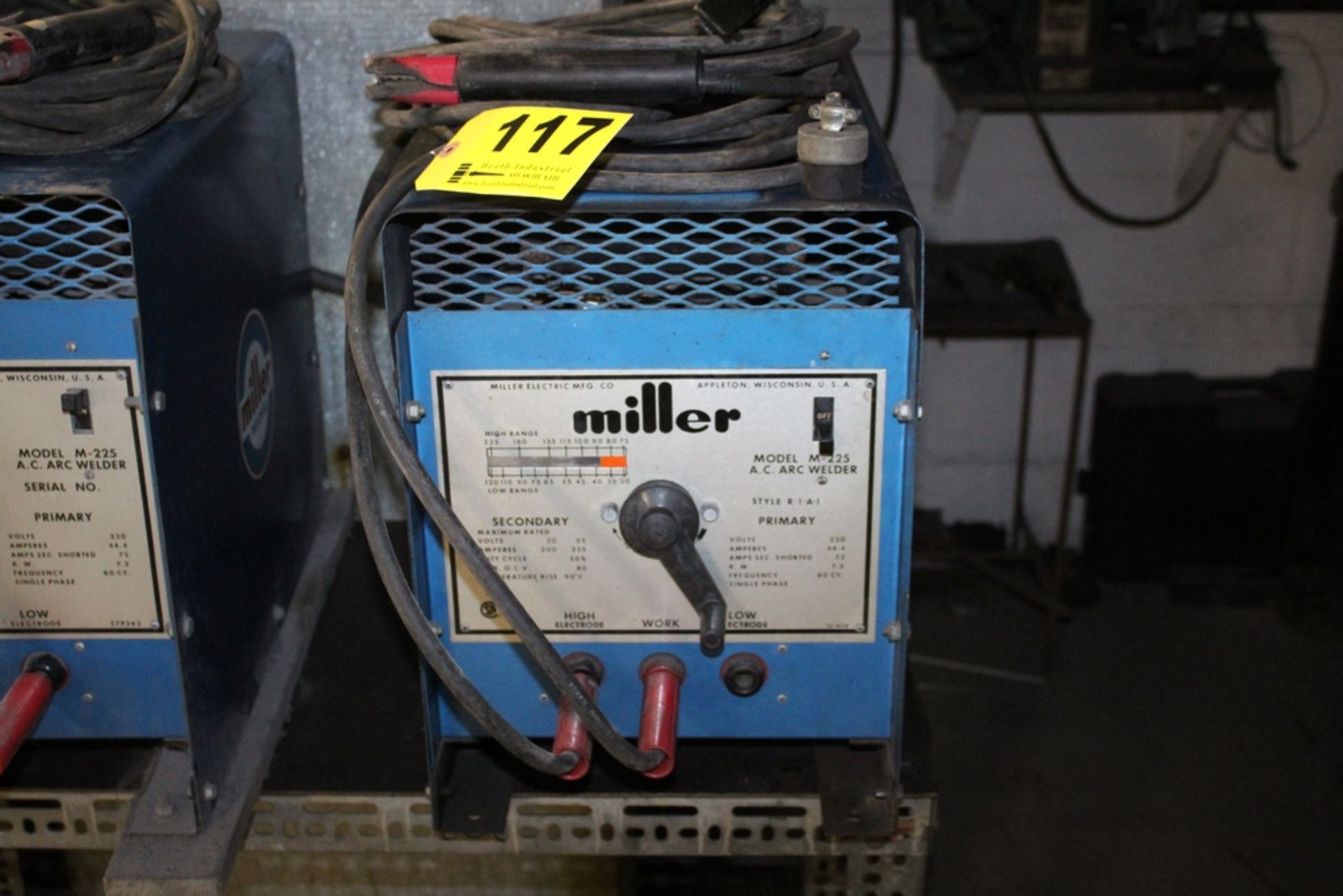 MILLER MODEL M225 AC ARC WELDER 13-828