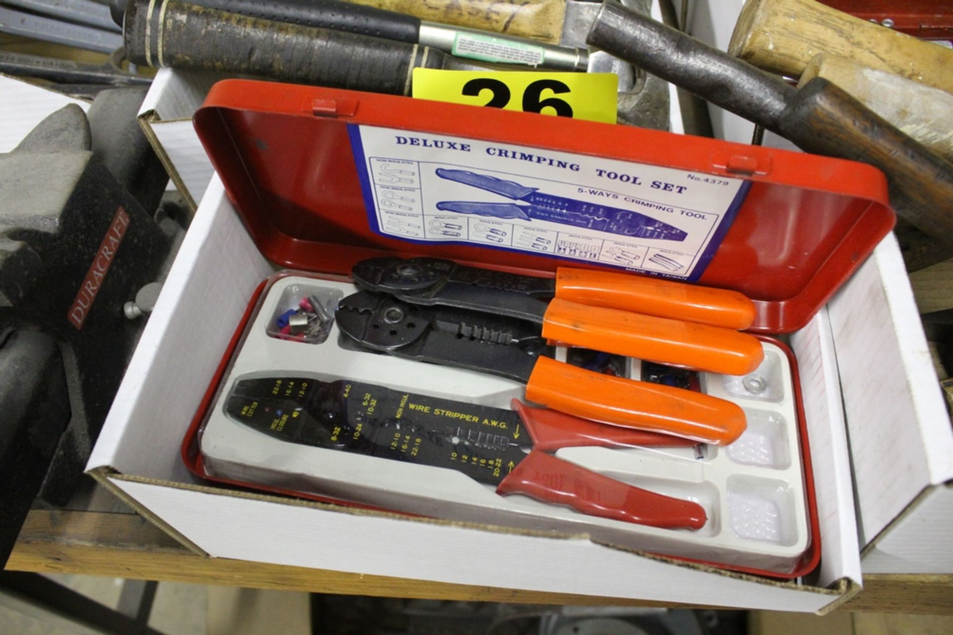 DELUXE CRIMPING TOOL SET WITH TWO EXTRA CRIMPING PLIERS