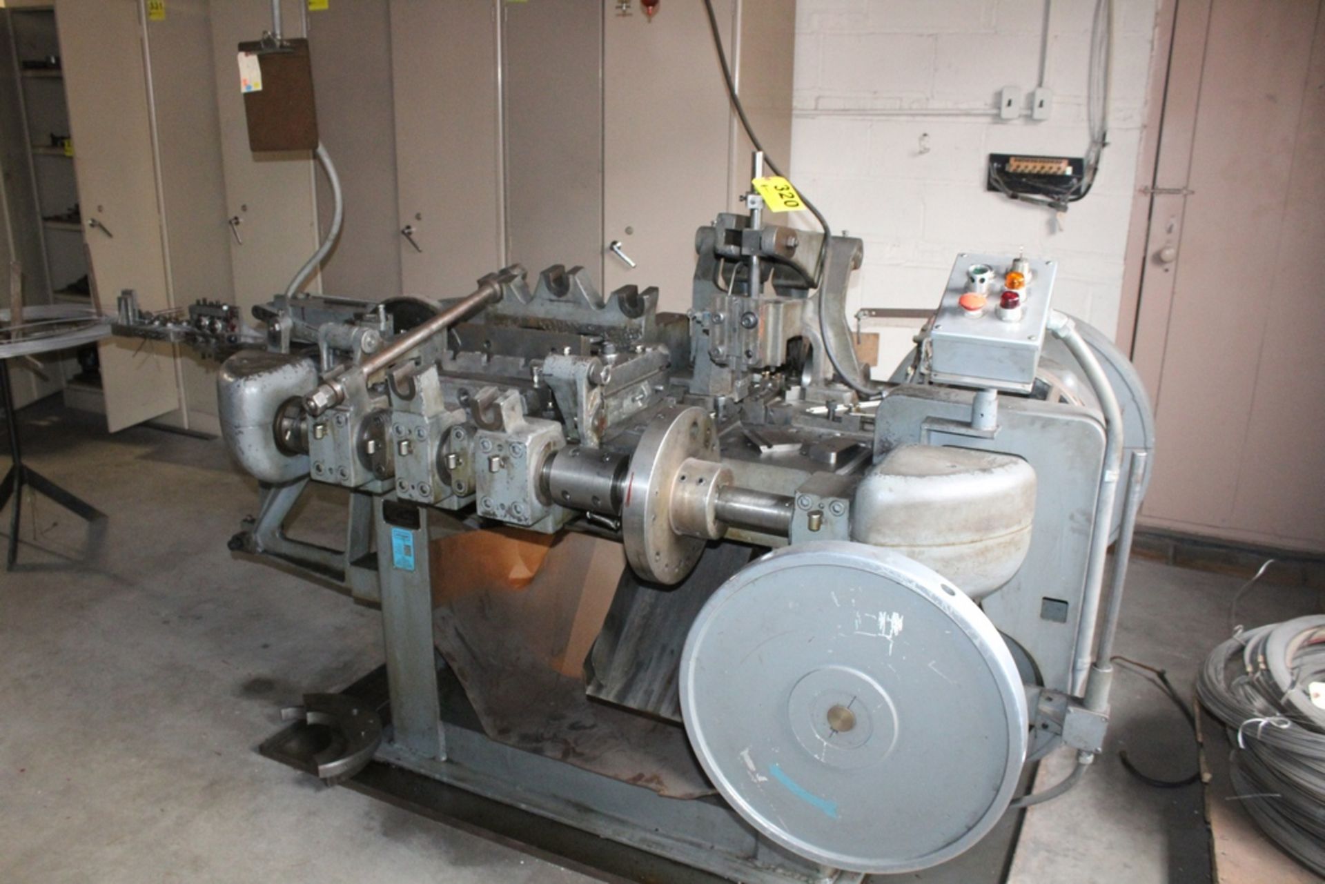 NILSON .187” NO. S-3F FOUR SLIDE FLAT STOCK & WIRE FORMING MACHINE, S/N 113775, 2” STRIP WIDTH,