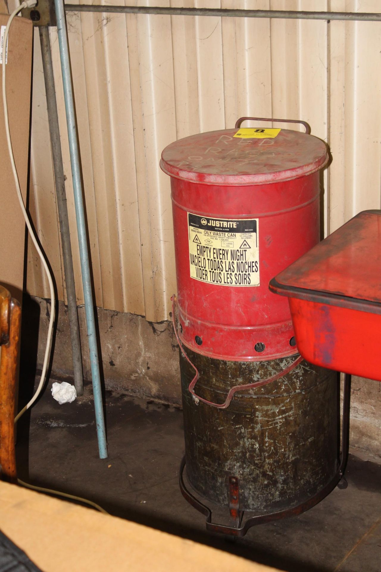 JUSTRITE OILY WASTE CANS