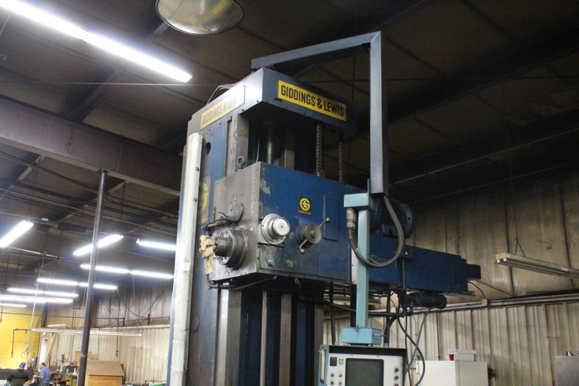 6” GIDDINGS & LEWIS MODEL 70-H6-T TABLE TYPE HORIZONTAL BORING MILL, 60” X 144” TABLE, - Image 7 of 9