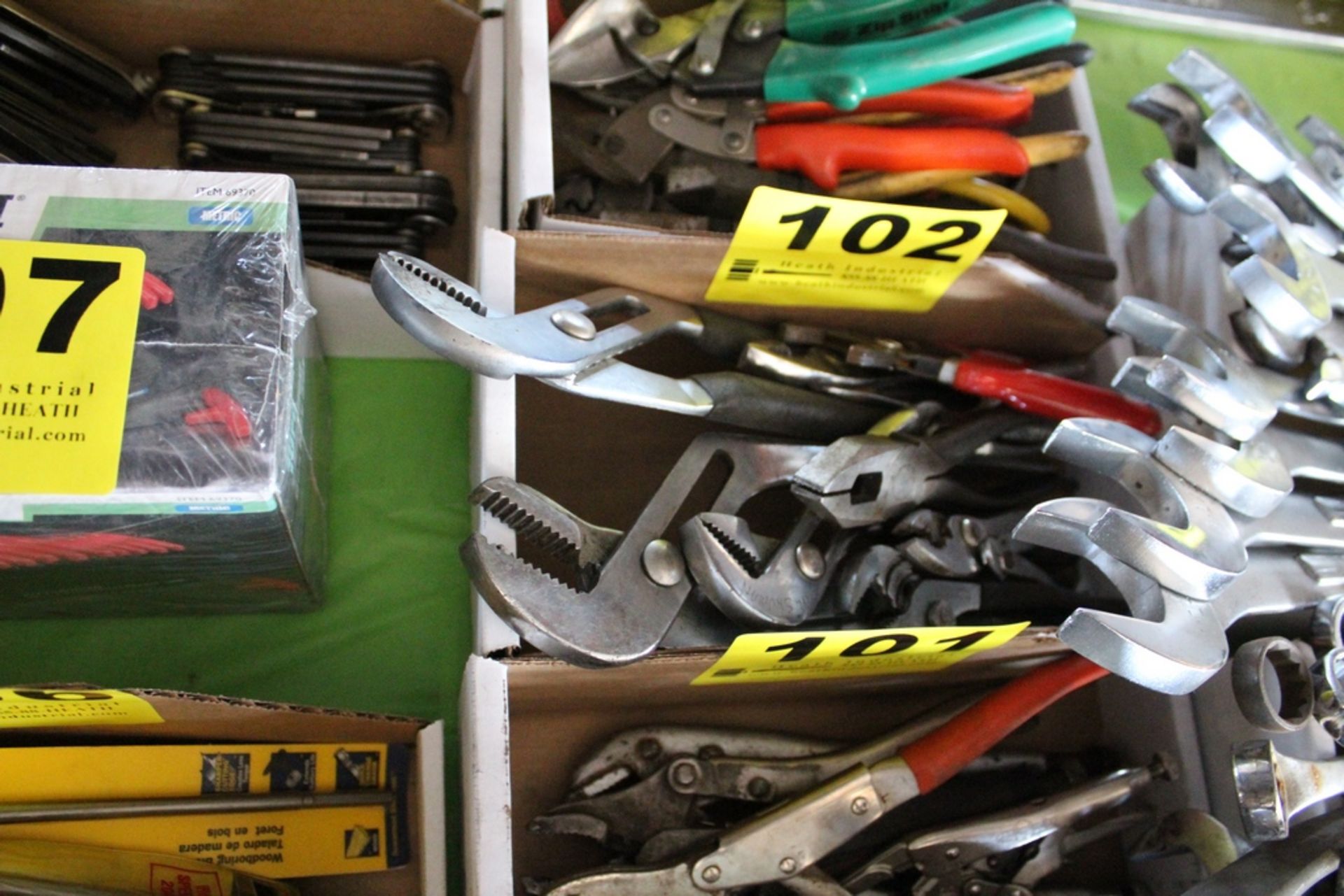 LARGE QTY OF CHANNEL LOCK & ASSORTED PLIERS IN BOX