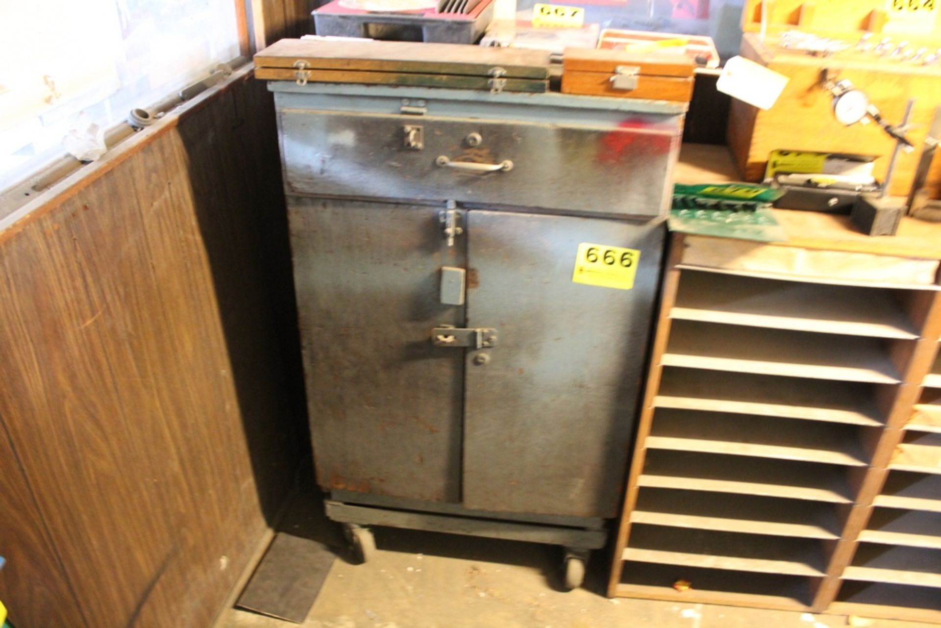 PORTABLE TWO DOOR CABINET, 26" W