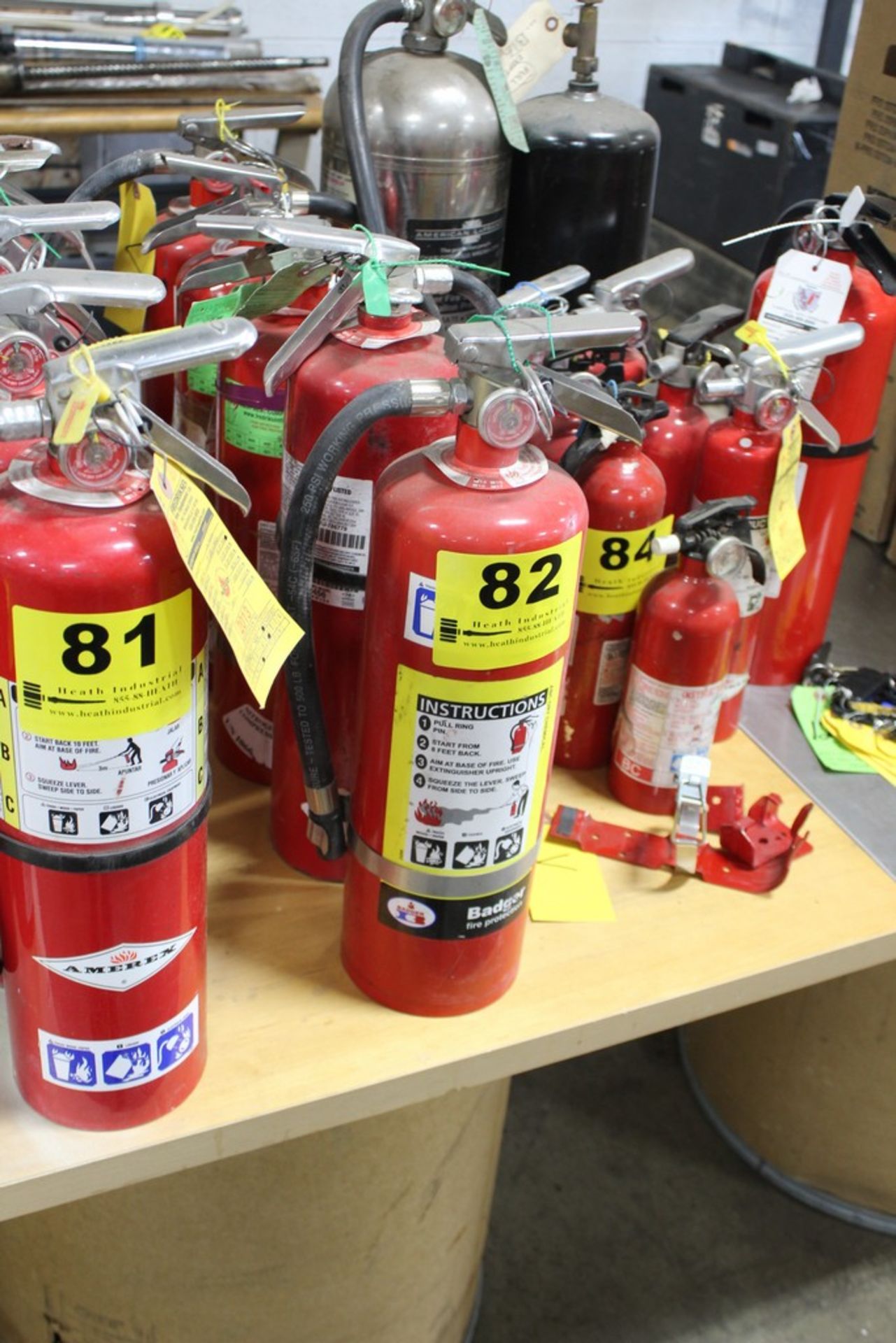 (5) ASSORTED FIRE EXTINGUISHERS