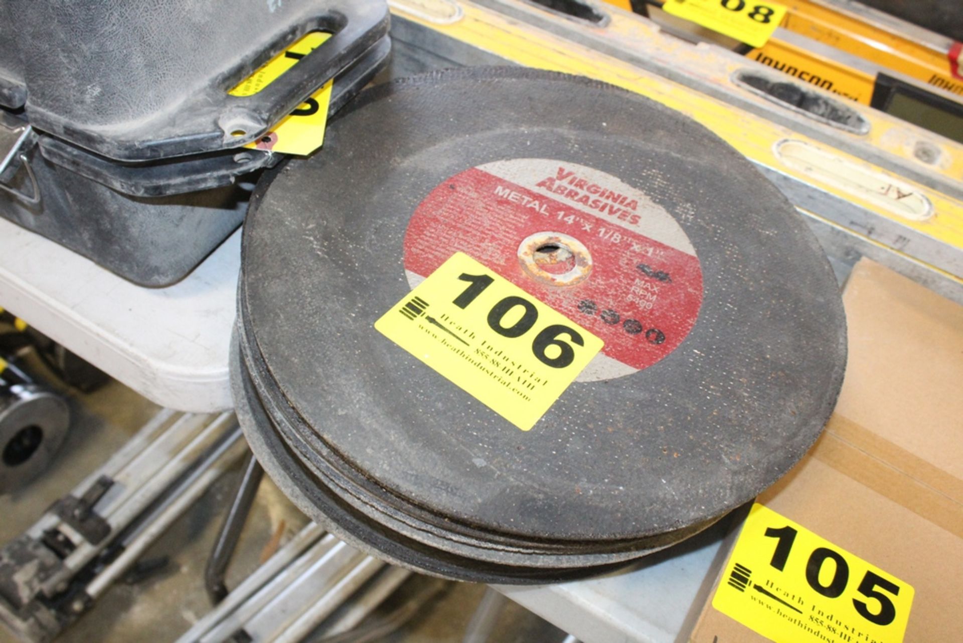 LARGE QTY OF 14" ABRASIVE BLADES