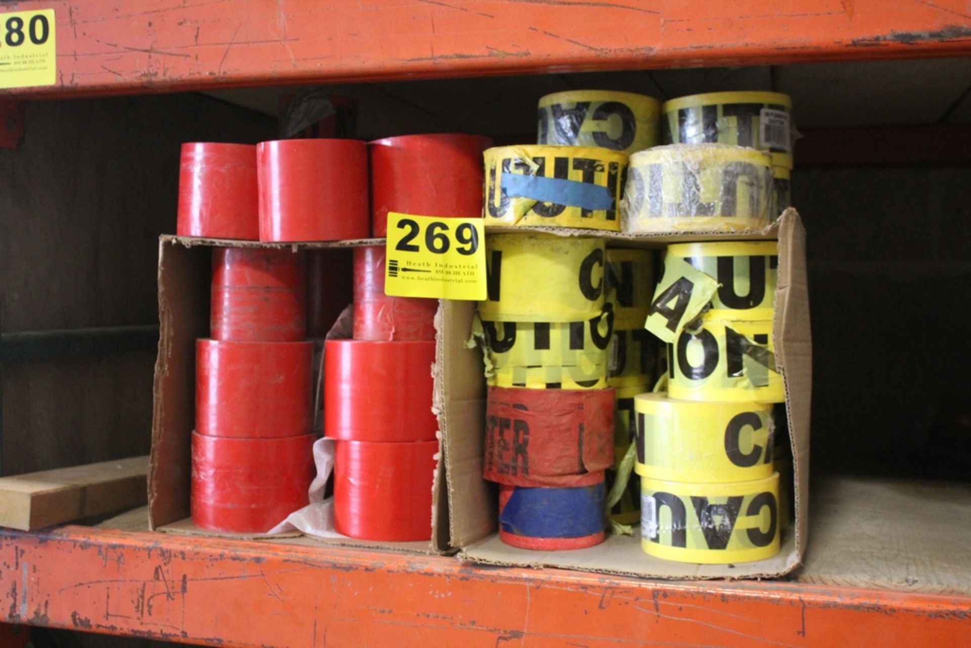 ASSORTED CAUTION TAPE AND RED TAPE