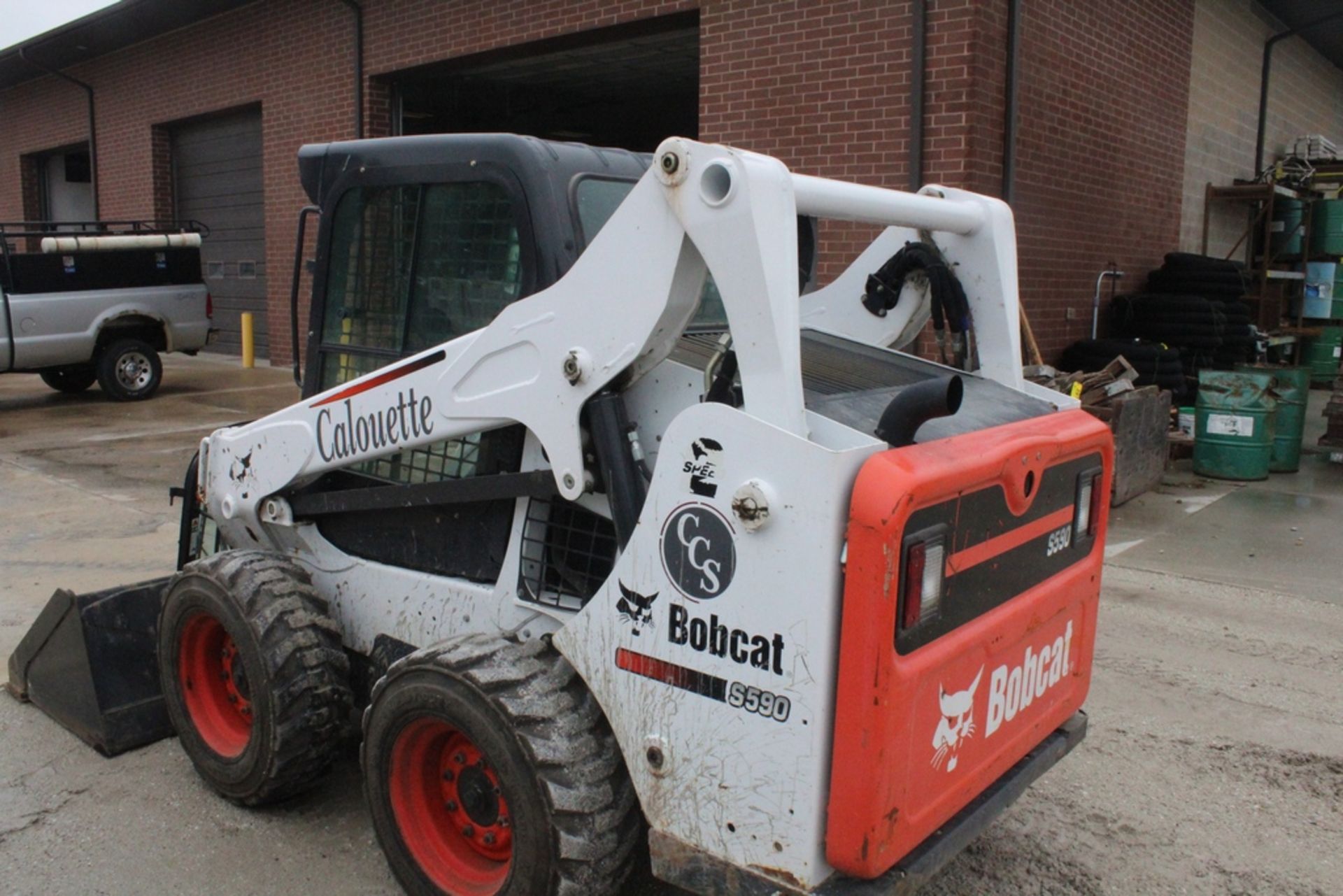 BOBCAT MODEL S590 SKID STEER LOADER AR9R15725: (2016) Enclosed Rops, Two Speed, Aux. Hydraulics, - Image 9 of 9