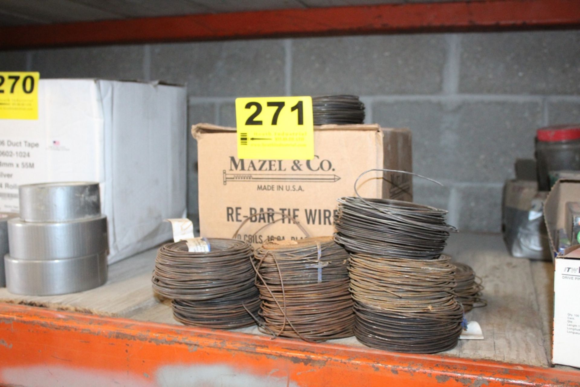 CASE OF 20 REBAR TIE WIRE PLUS (7) ADDITIONAL ROLLS