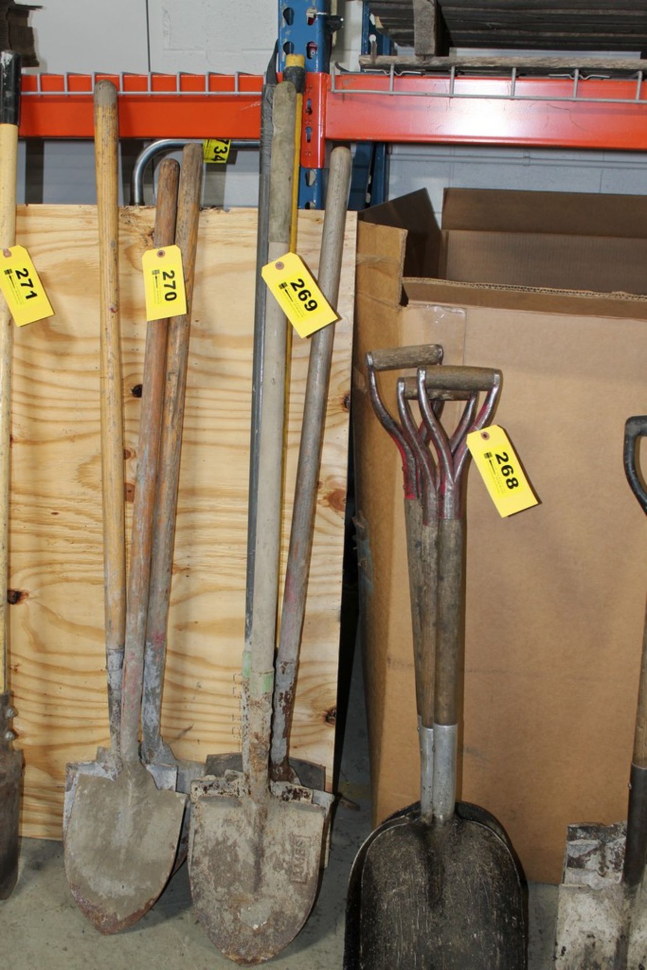 (3) LONG HANDLE SPADE SHOVELS