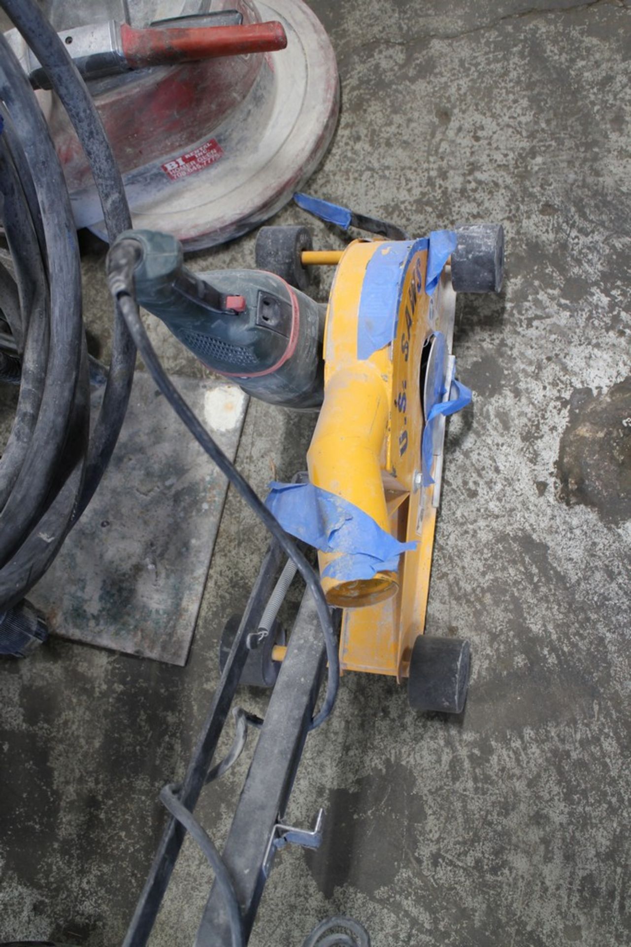 U.S. SAW PORTABLE GRINDER STAND WITH METABO RIGHT ANGLE GRINDER - Image 2 of 2