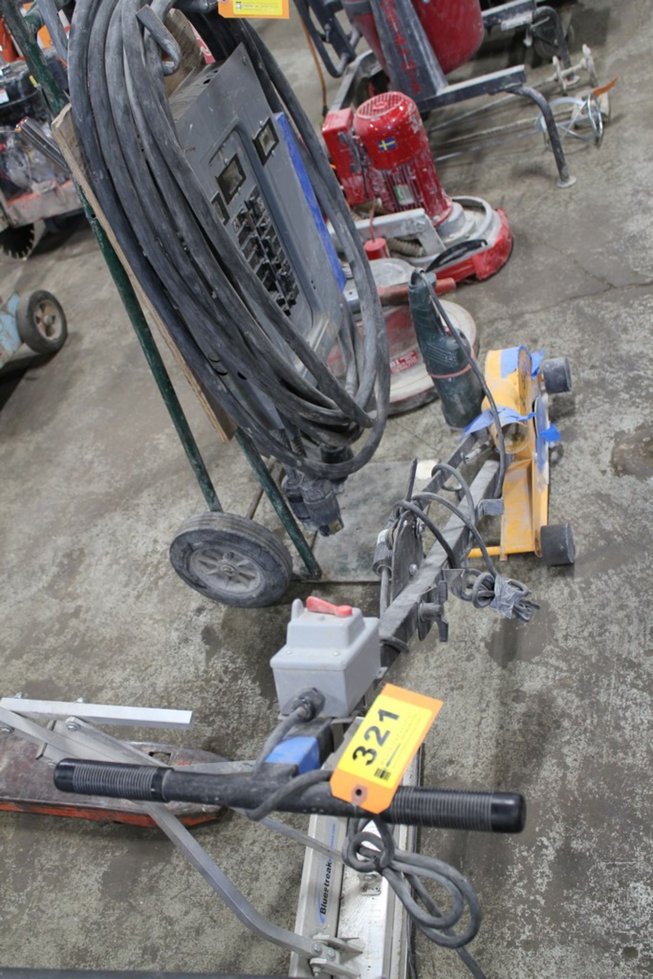 U.S. SAW PORTABLE GRINDER STAND WITH METABO RIGHT ANGLE GRINDER