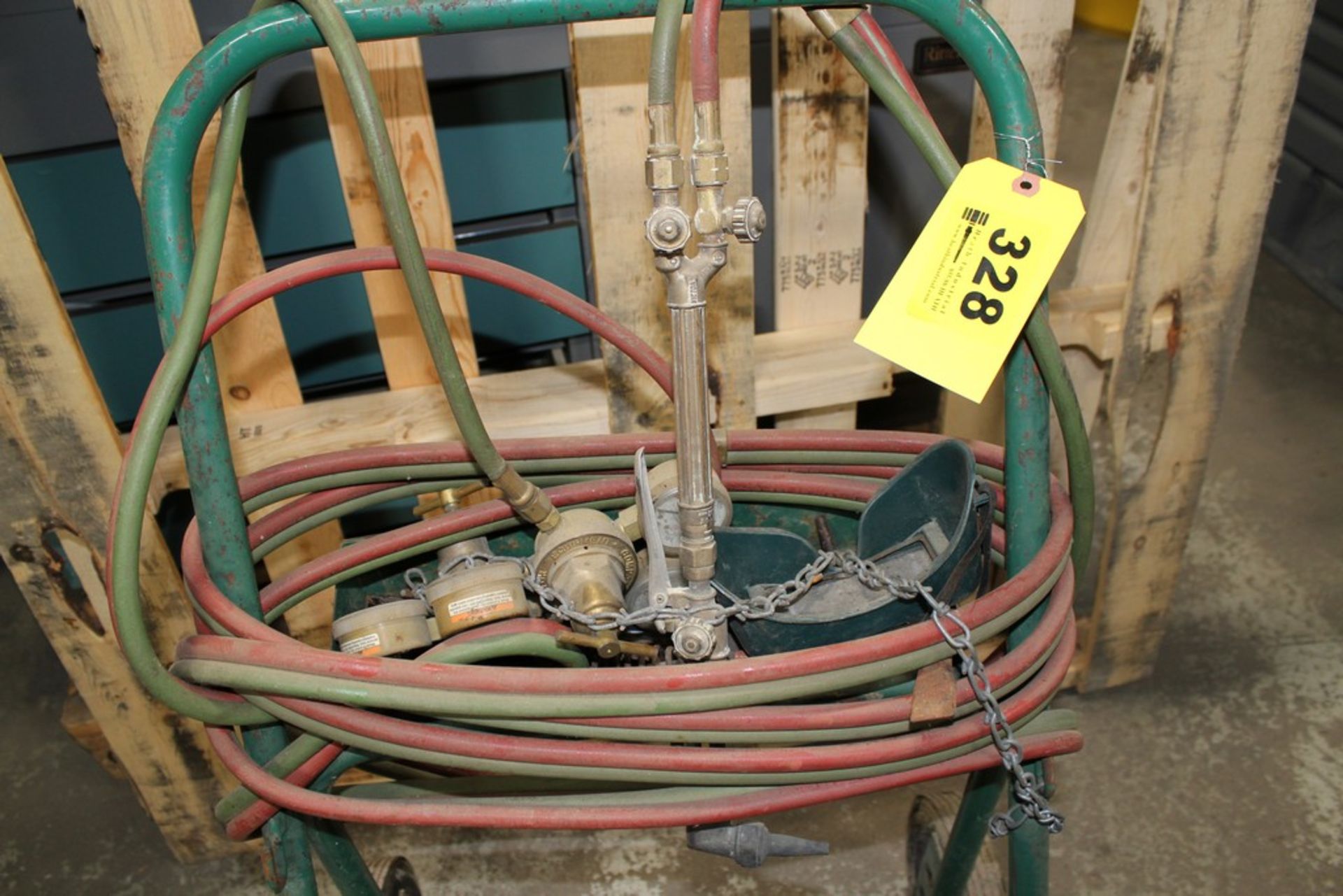 WELDING CART WITH HOSES, GAGES AND TORCH - Image 2 of 2