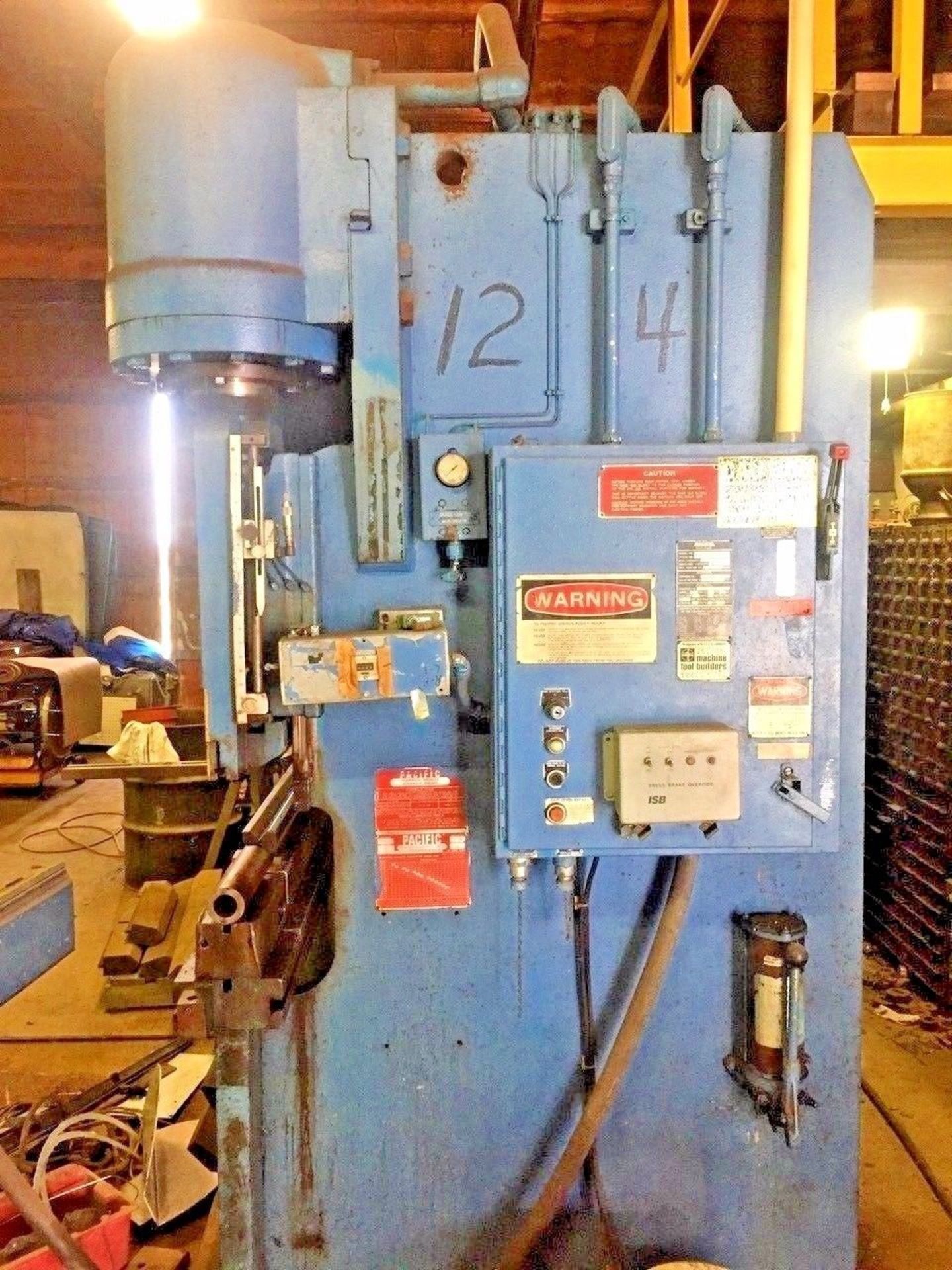 PACIFIC 165 TON X 14FT HYDRAULIC PRESS BRAKE S/N 9947 Year 1999, Pit Required, Video Available - Image 5 of 7