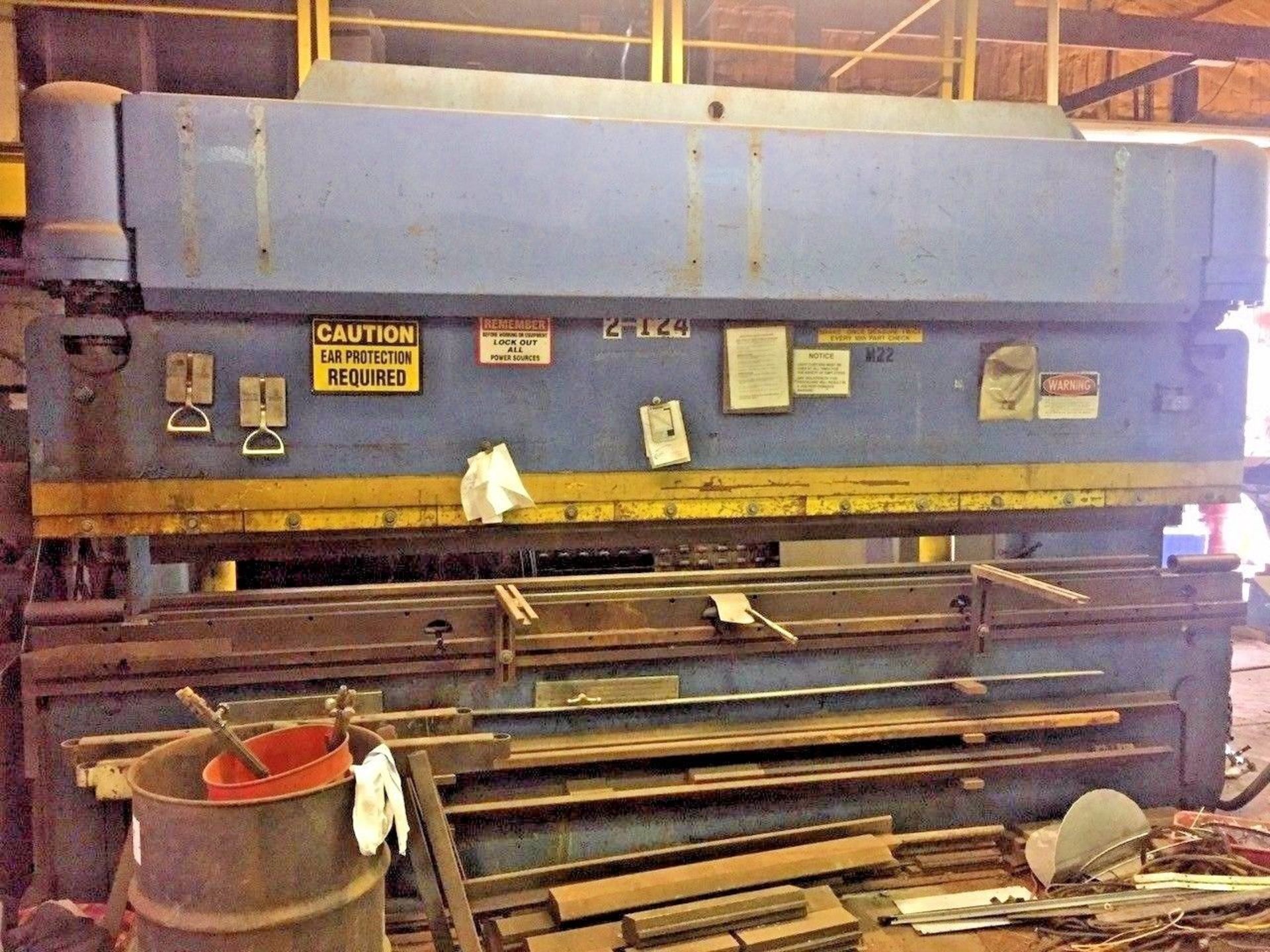 PACIFIC 165 TON X 14FT HYDRAULIC PRESS BRAKE S/N 9947 Year 1999, Pit Required, Video Available - Image 3 of 7