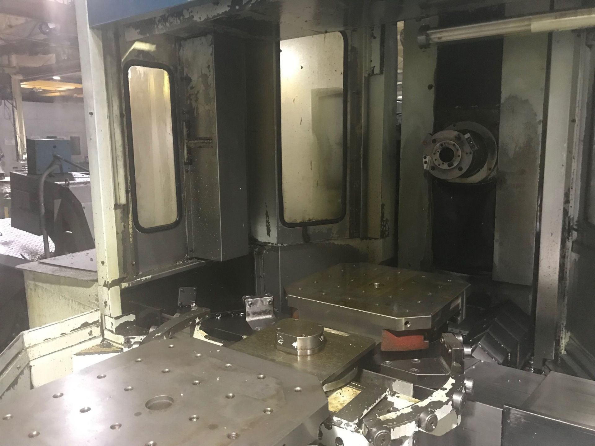 1986 TOYODA FH55 CNC HORIZONTAL MACHINING CENTER S/N NM6344 X Travel 27.95", Y Travel 27.95", Z - Image 7 of 10