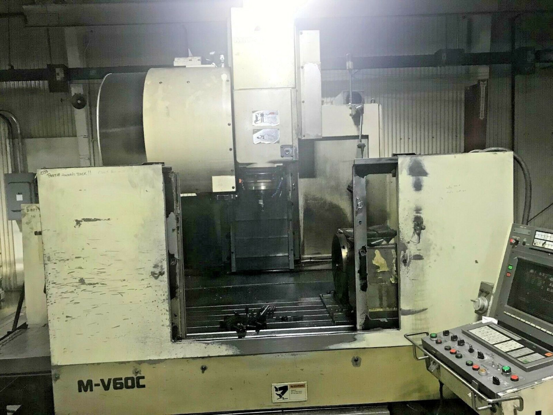 1993 MITSUBISHI MV60C CNC VERTICAL MACHINING CENTER S/N V60C048 Table Size 23.62" X 55.11", X Travel