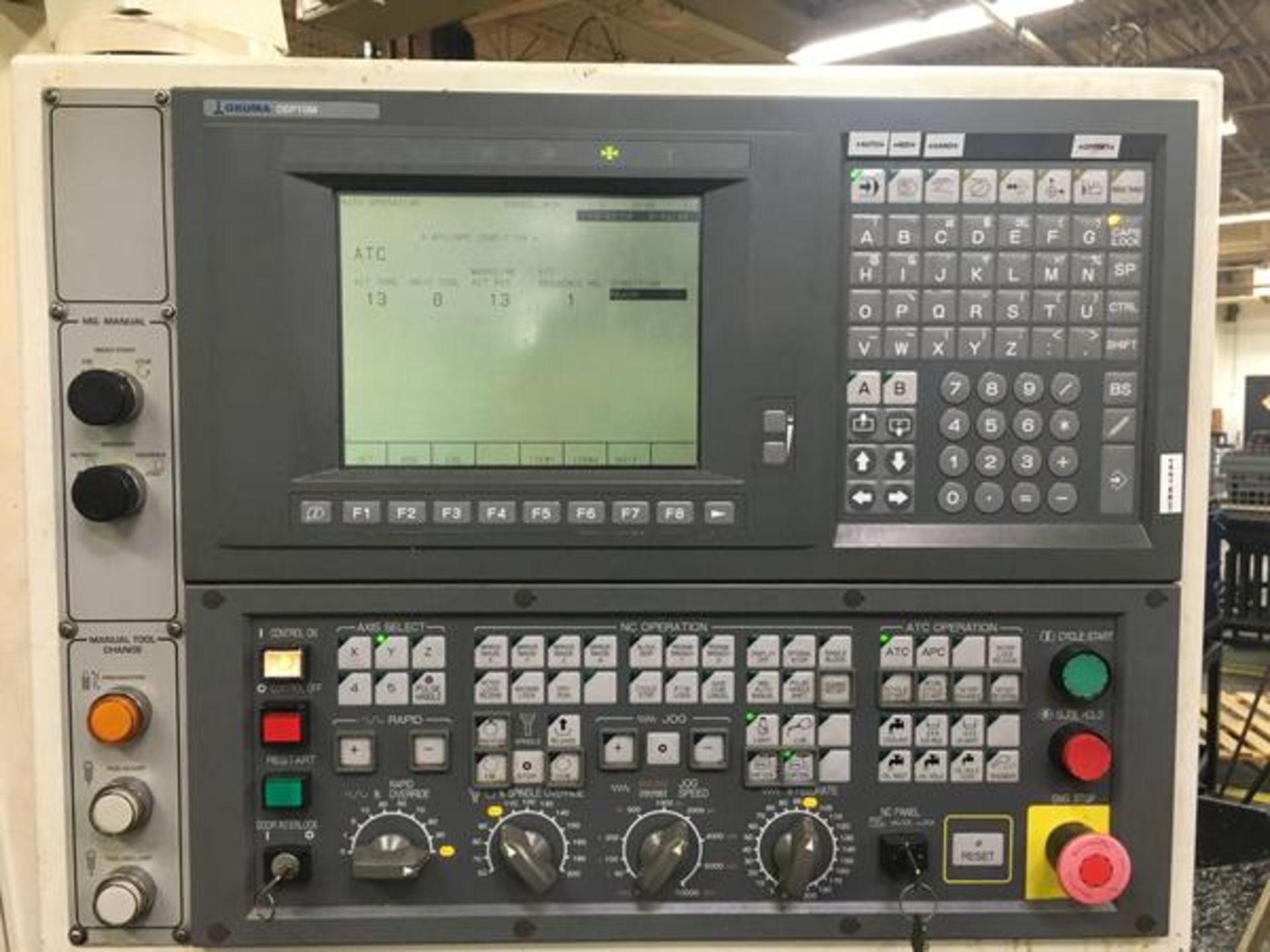 2001 OKUMA ESV 3016 VERTICAL MACHINING CENTER S/N 5099 Table Size 37"x18", X Axis Travel 30", Y Axis - Image 7 of 8