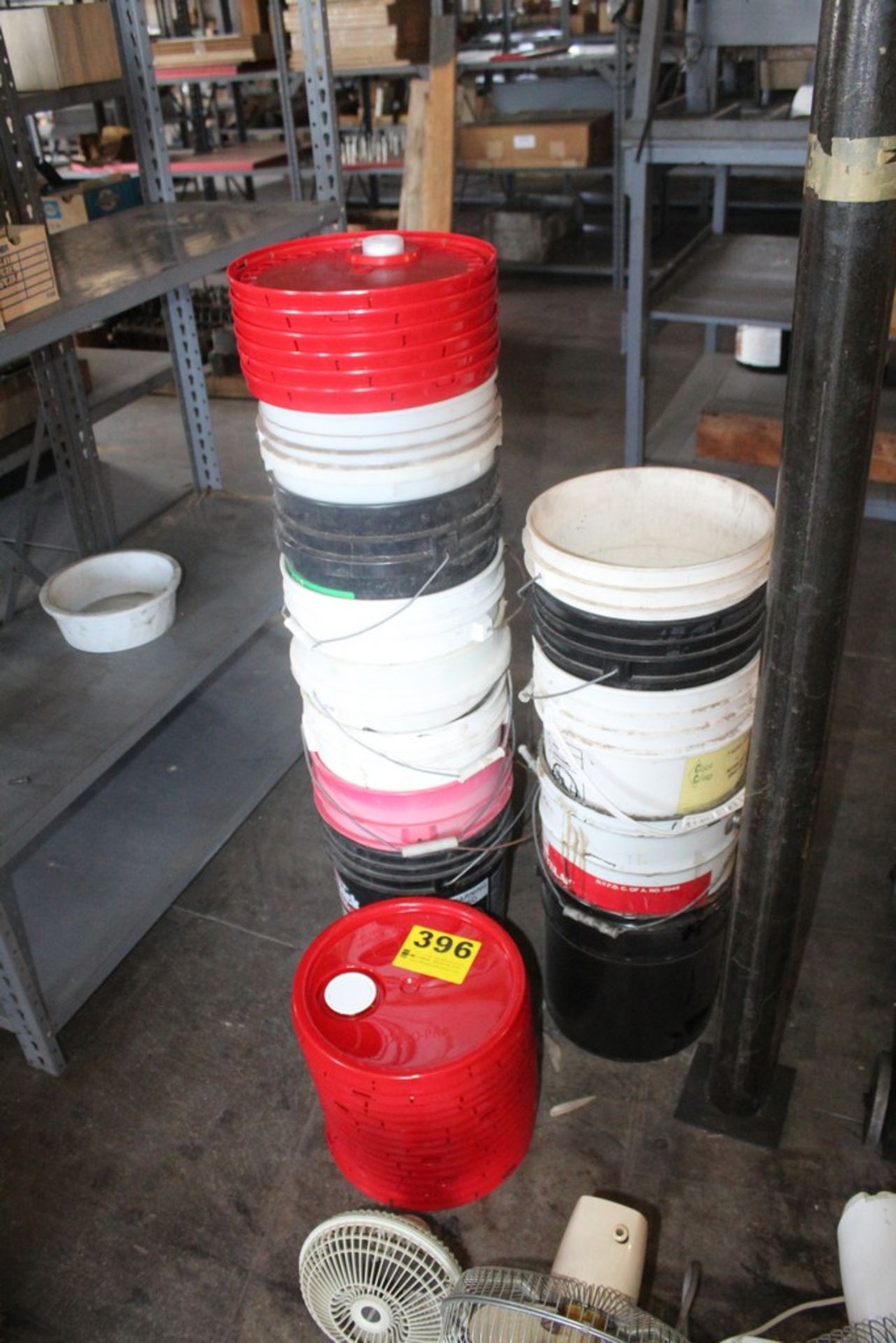 ASSORTED BUCKETS AND LIDS