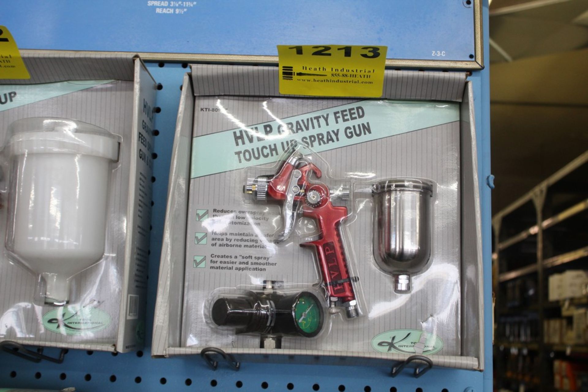 K-TOOL INTERNATIONAL MODEL KTI-80965 HVLP GRAVITY FEED TOUCH UP SPRAY GUN