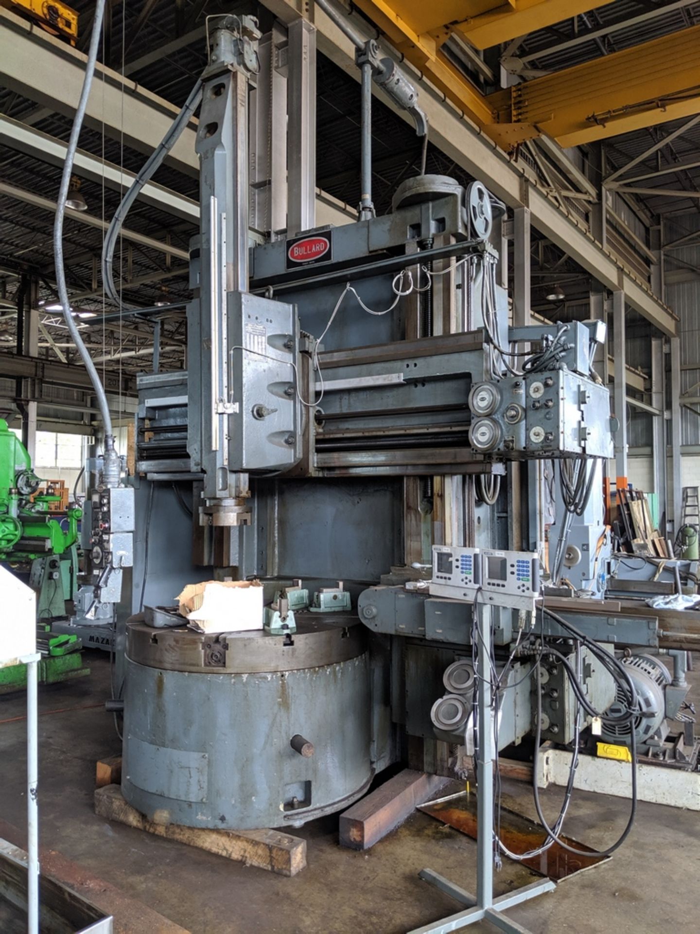 BULLARD 56" DYNATROL HI COLUMN VERTICAL BORING MILL, S/N 32227 (1968) WITH 4 POSITION POWER INDEX