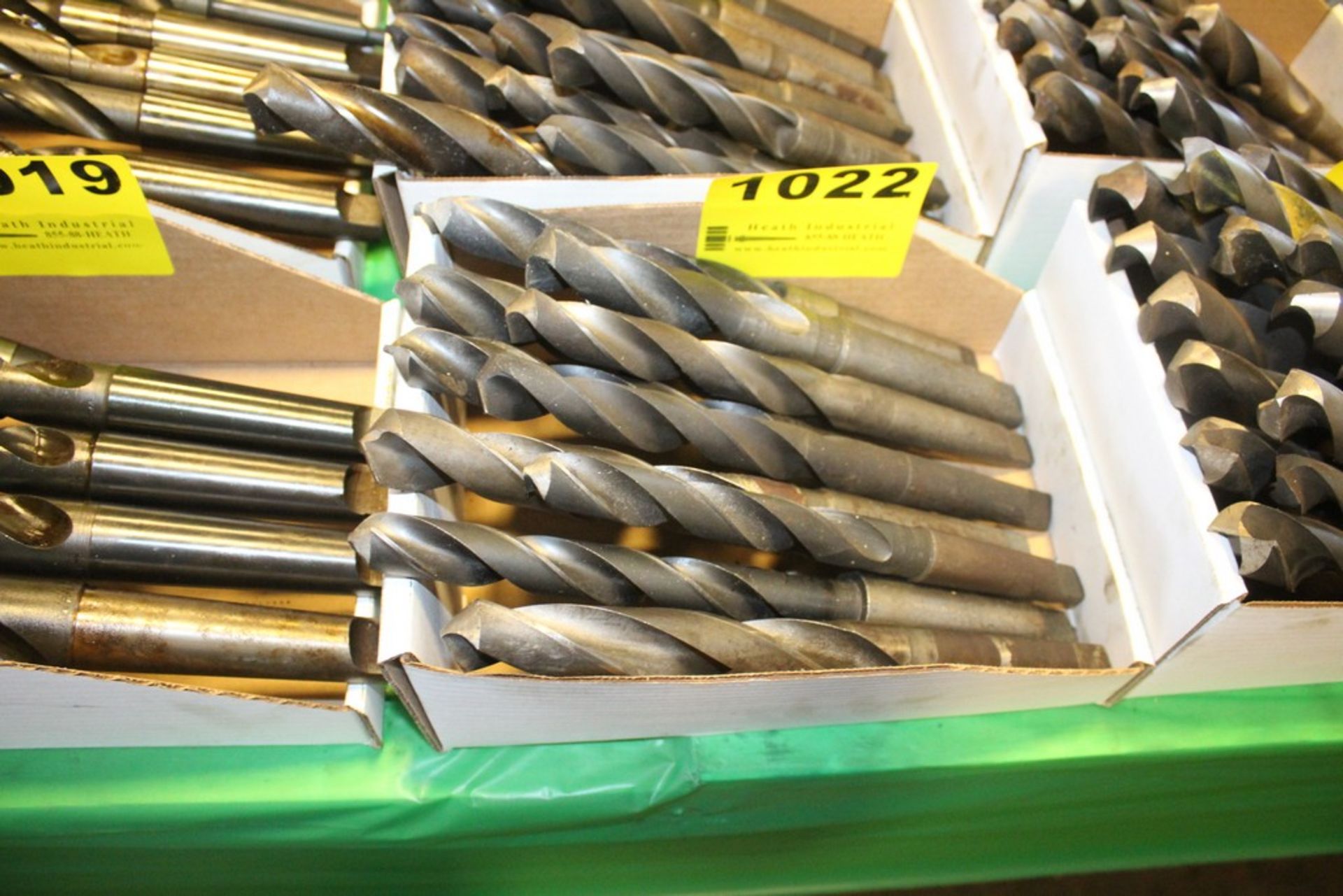 (10) LARGE TAPER SHANK DRILL BITS