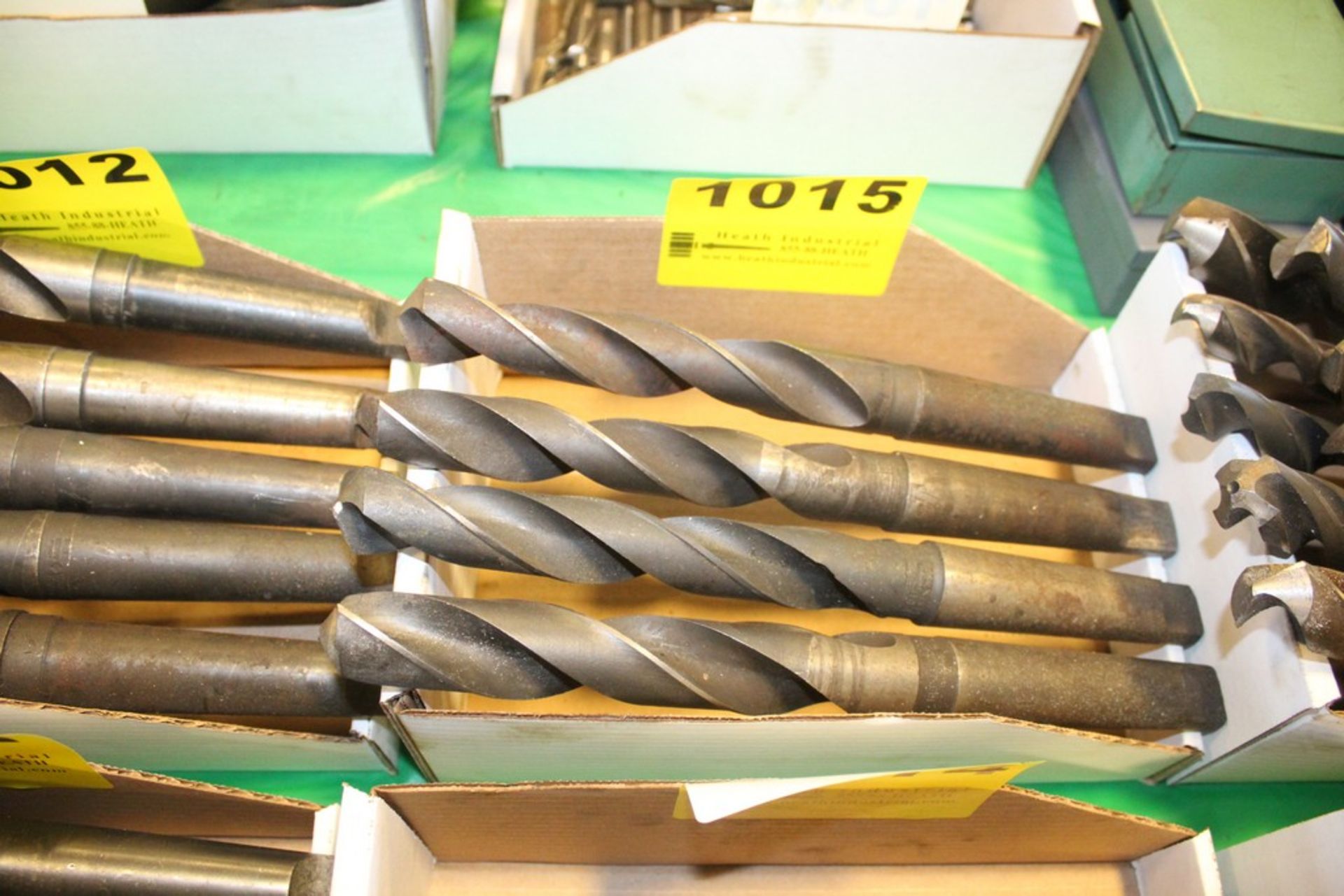 (4) LARGE TAPER SHANK DRILL BITS